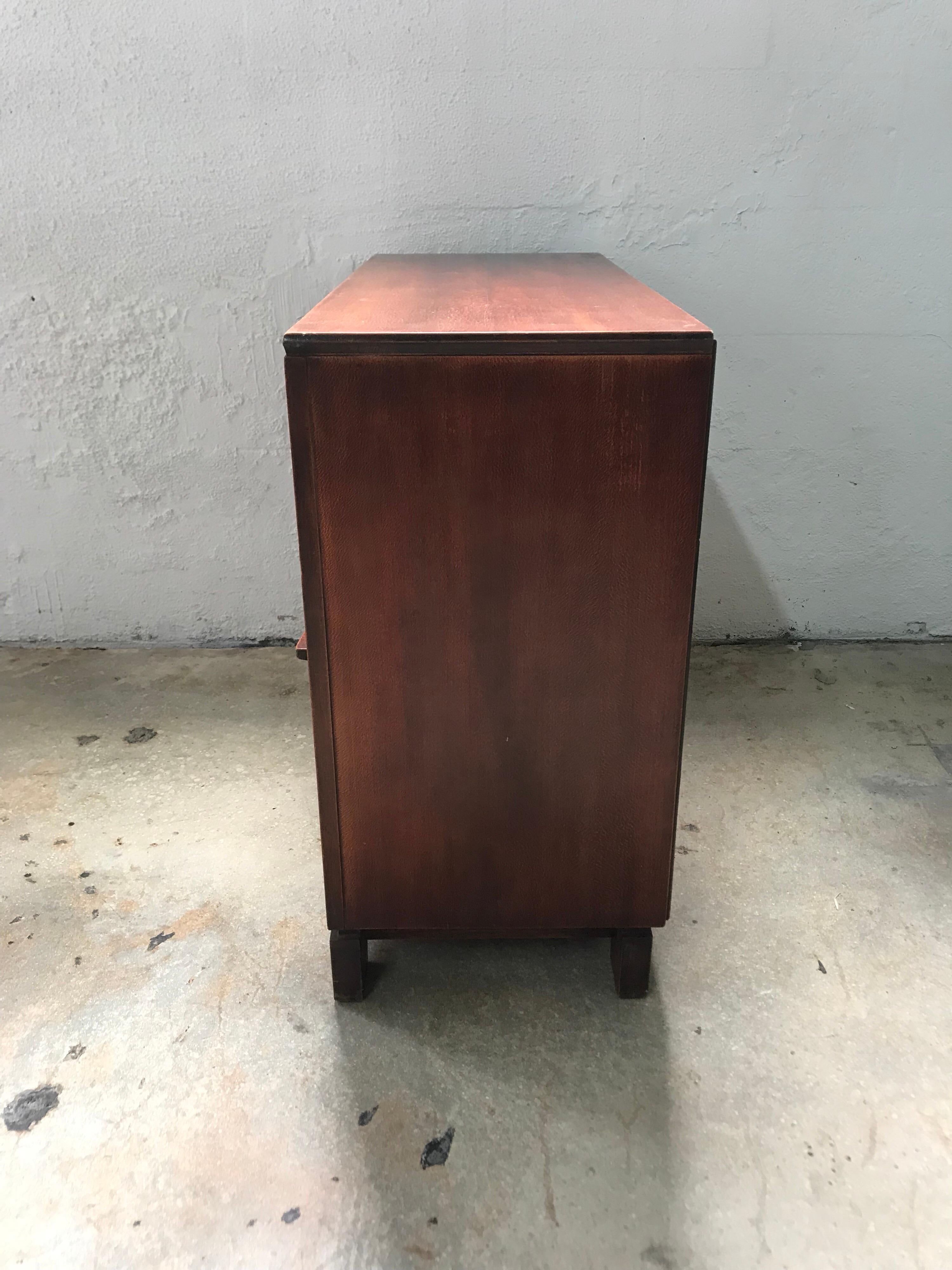 Art Deco Pair of Paul Frankl Petite Mahogany Bookcases for Johnson Furniture Co.