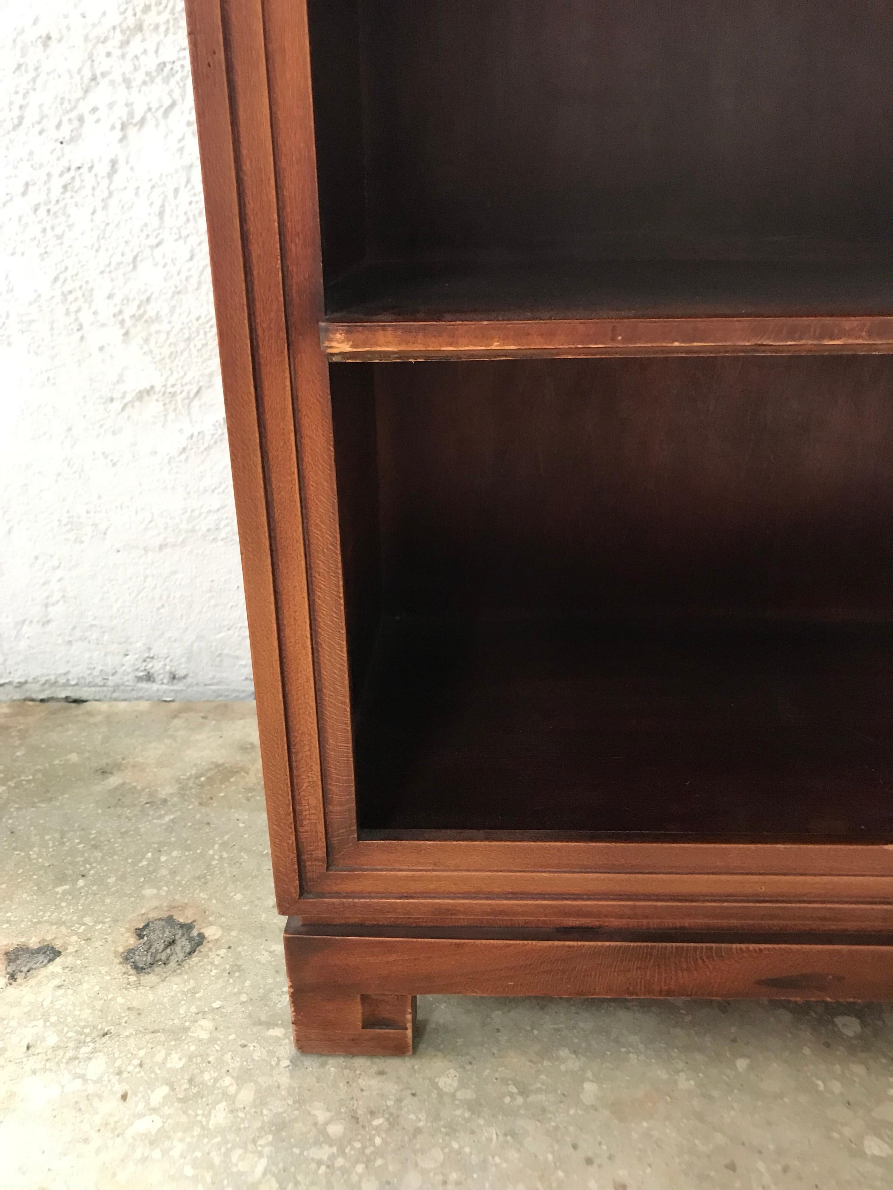 20th Century Pair of Paul Frankl Petite Mahogany Bookcases for Johnson Furniture Co.