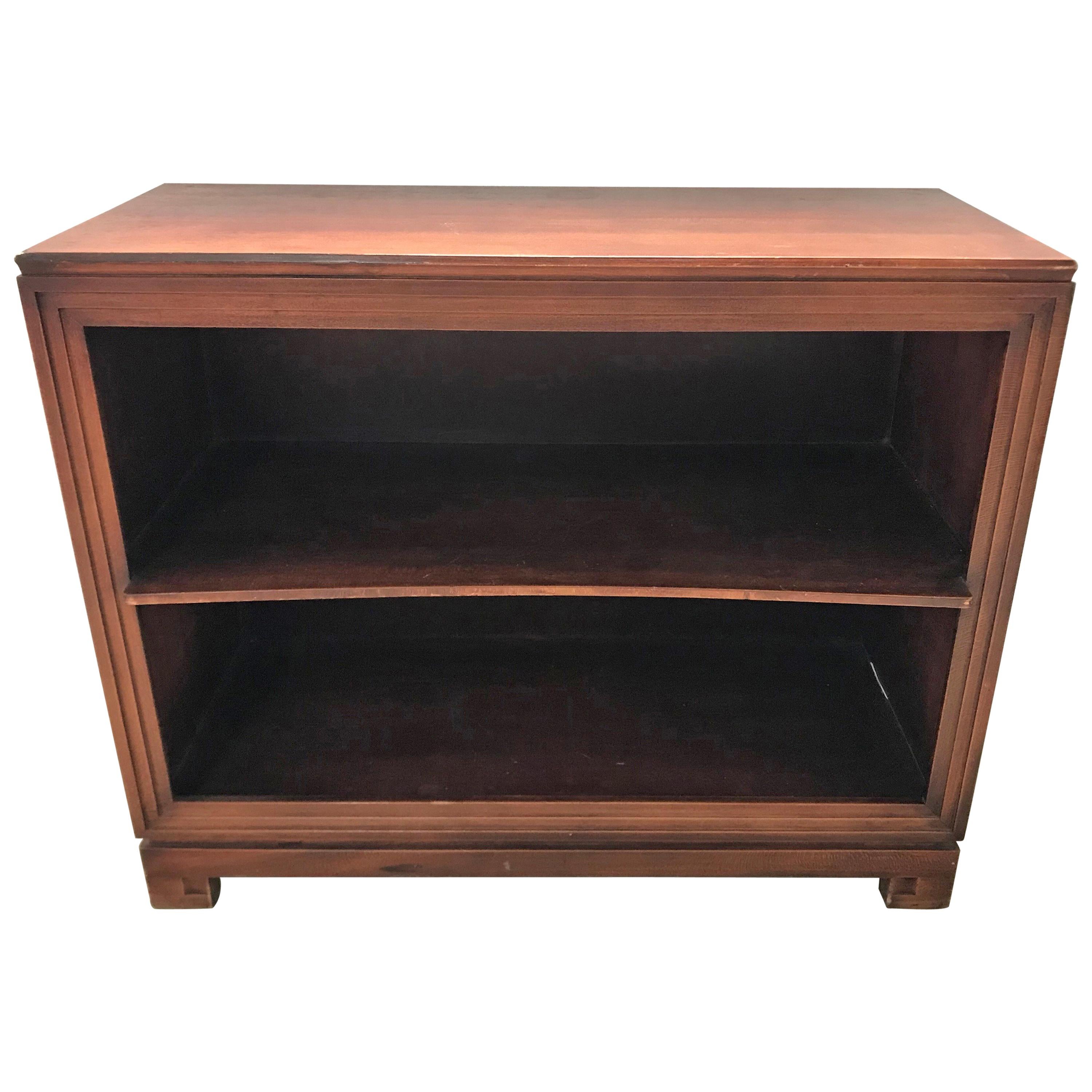 Pair Of Paul Frankl Petite Mahogany Bookcases For Johnson