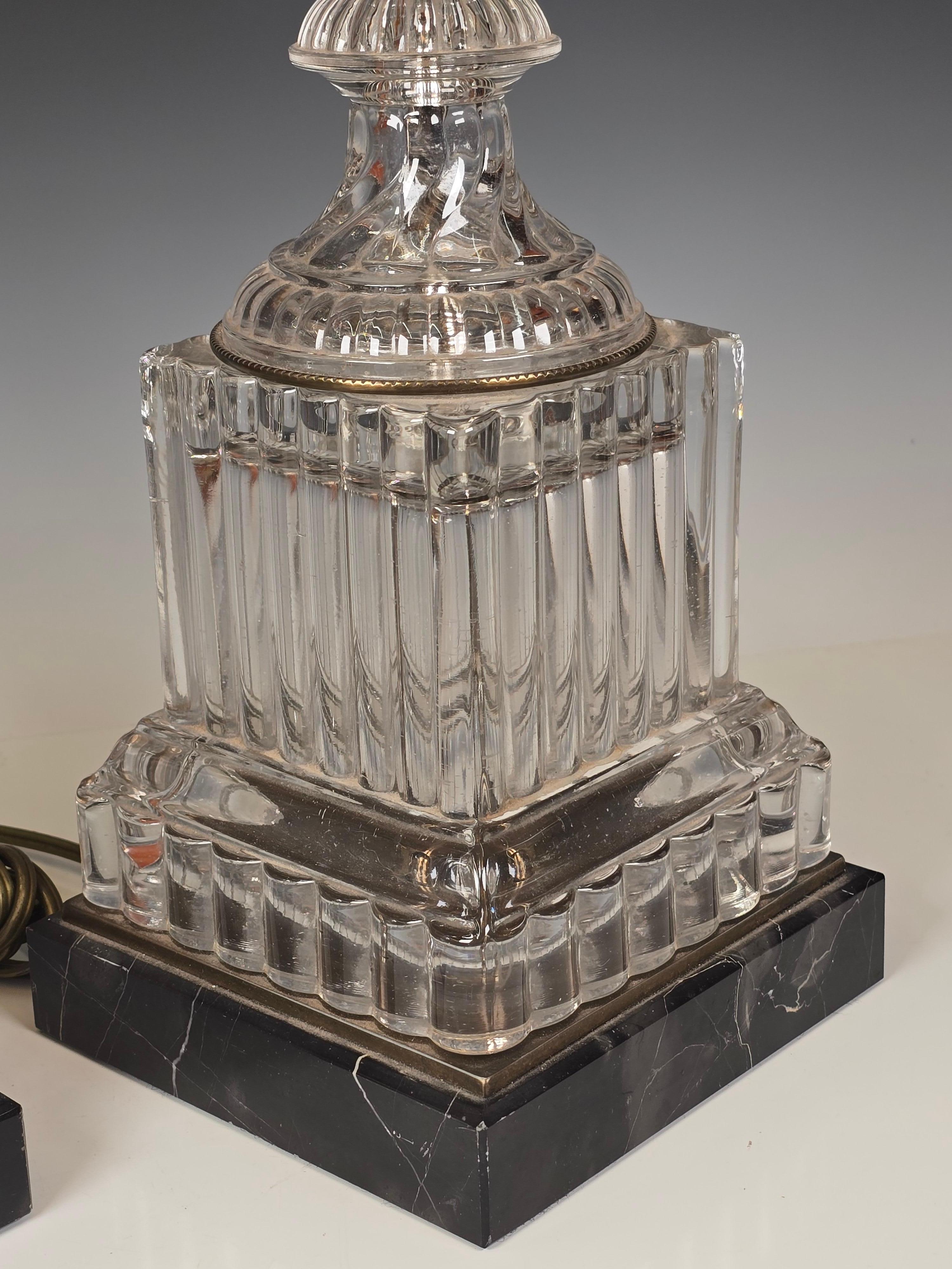Pareja de lámparas estilo Baccarat Paul Hanson en venta 2