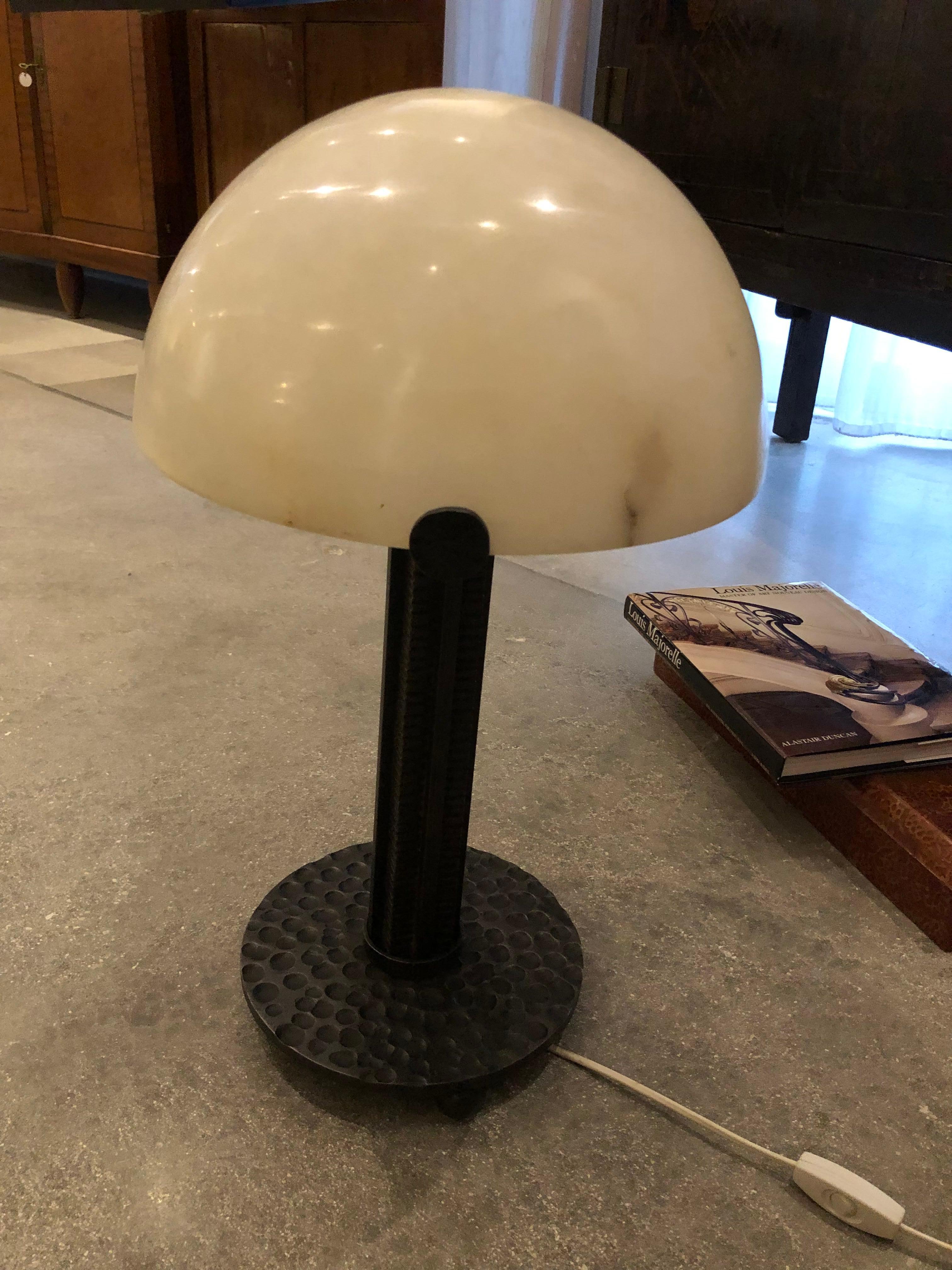 French Pair of Paul Kiss Lamps For Sale