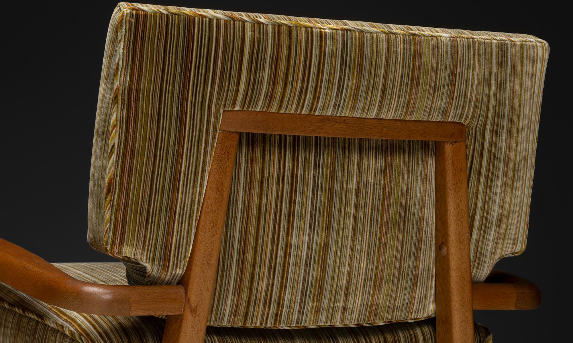 Velluto Coppia di sedie da salotto Paul Laszlo, America, 1950 circa in vendita