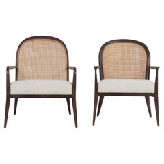 Pair of Paul McCobb Cane-Backed Lounge Chairs for Widdicomb