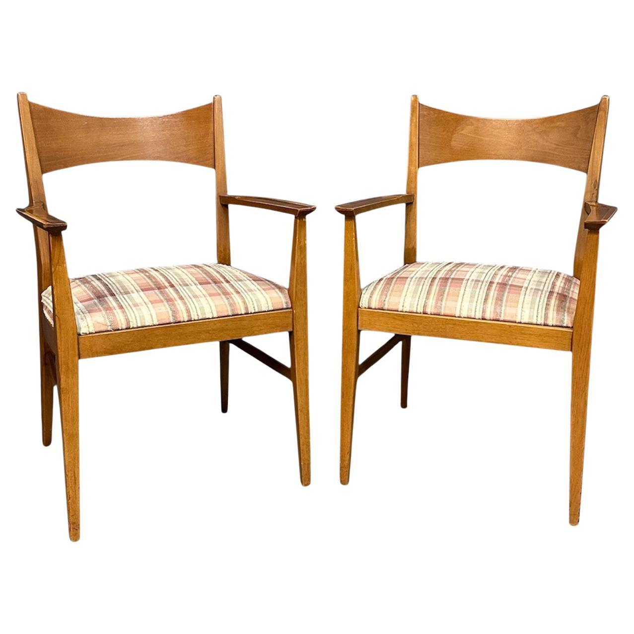 Pair of Paul Mccobb Dining Room Armchairs for Calvin Mid Century For Sale
