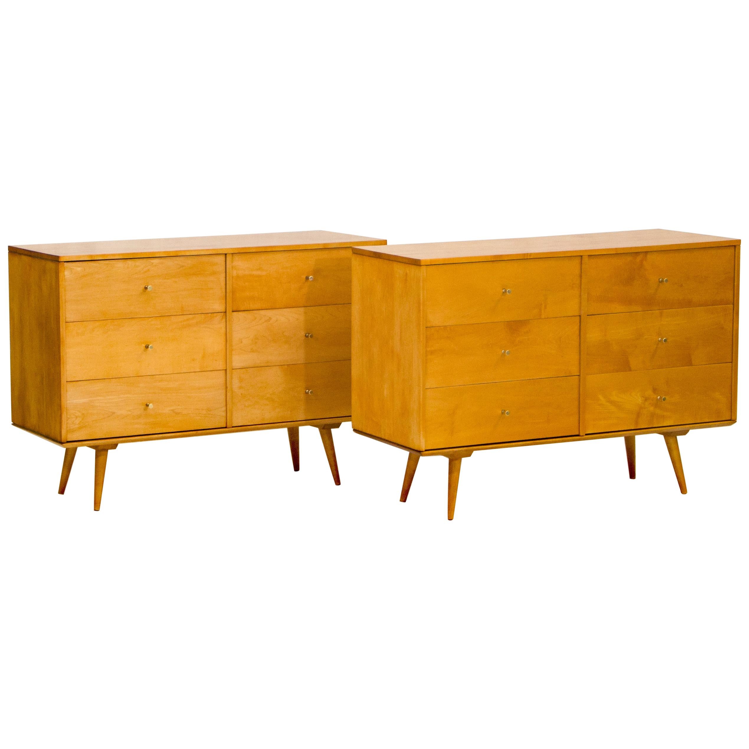 Pair of Paul McCobb Dressers / Chests on Platforms, Planner Group
