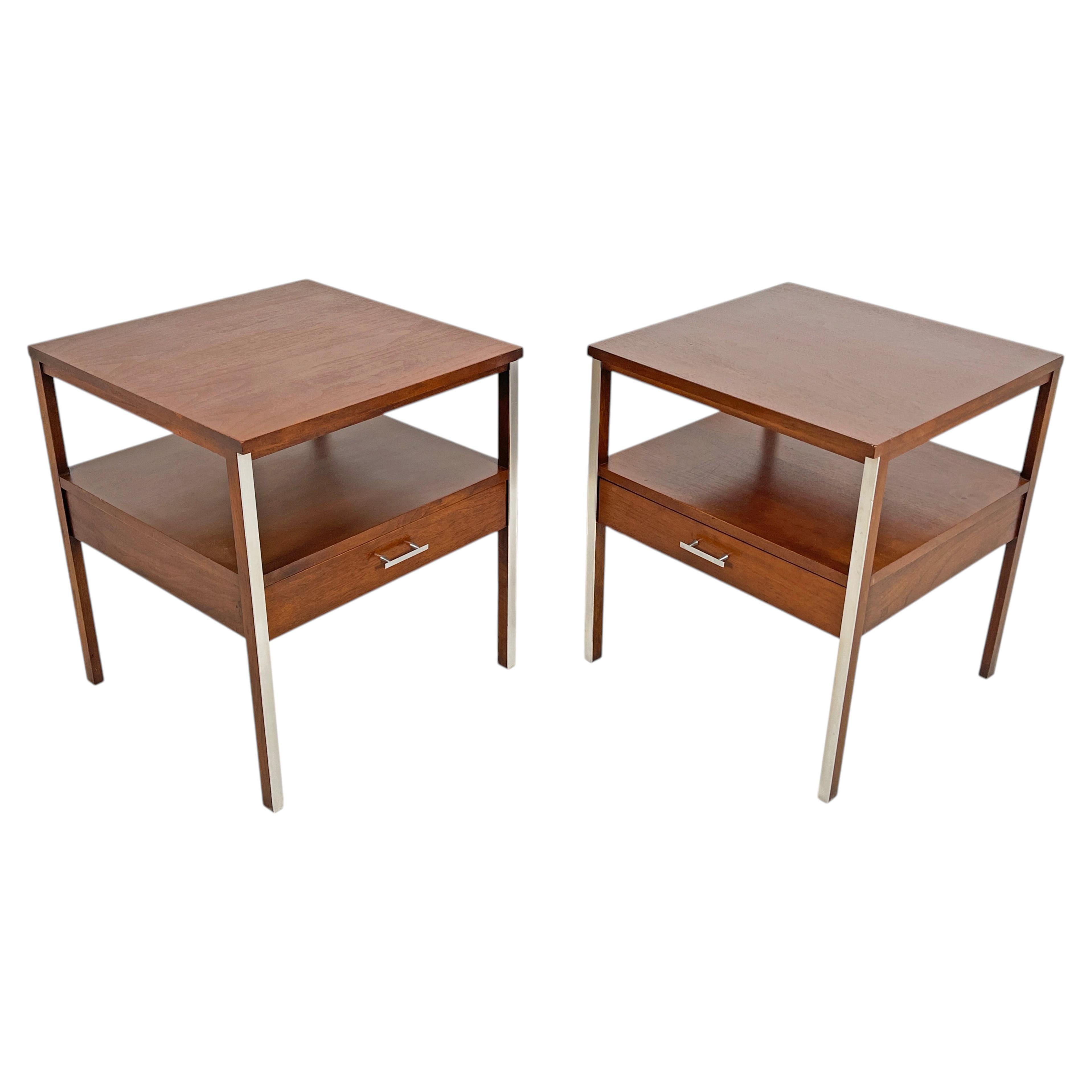 Paire de tables d'appoint Paul McCobb pour Calvin Furniture, vers les années 1960