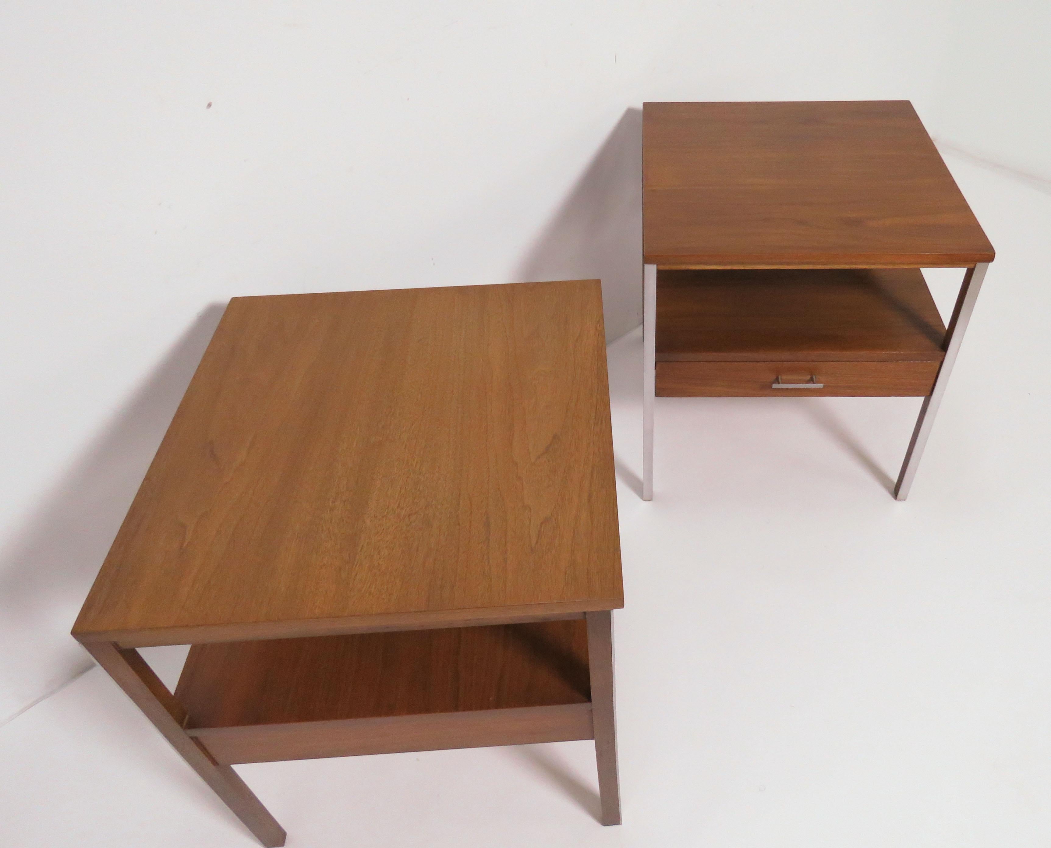 Mid-20th Century Pair of Paul McCobb for Calvin Linear Group End Tables, circa 1950s