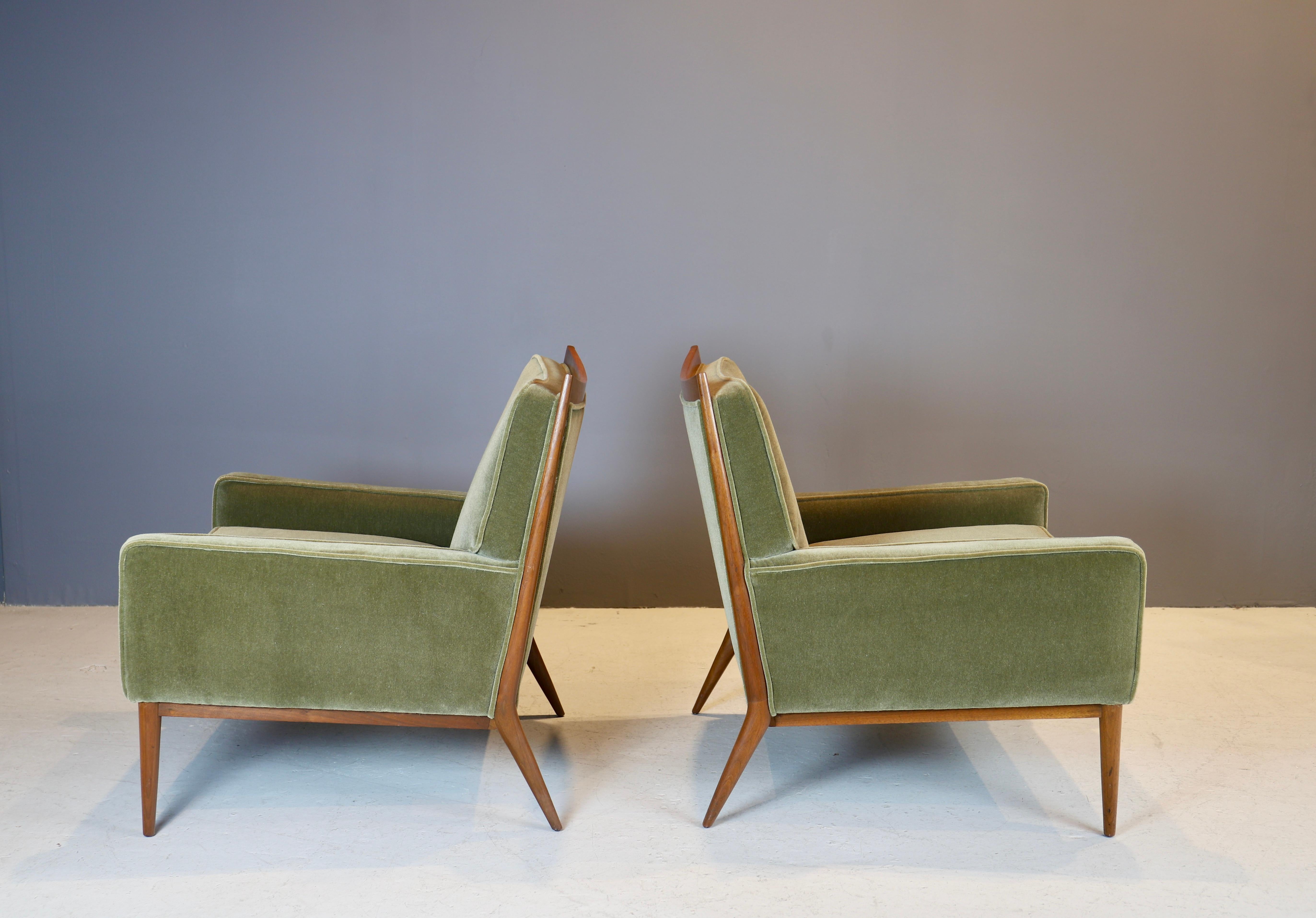 Mid-Century Modern Pair of Paul McCobb Lounge Chairs for Calvin, 1950s