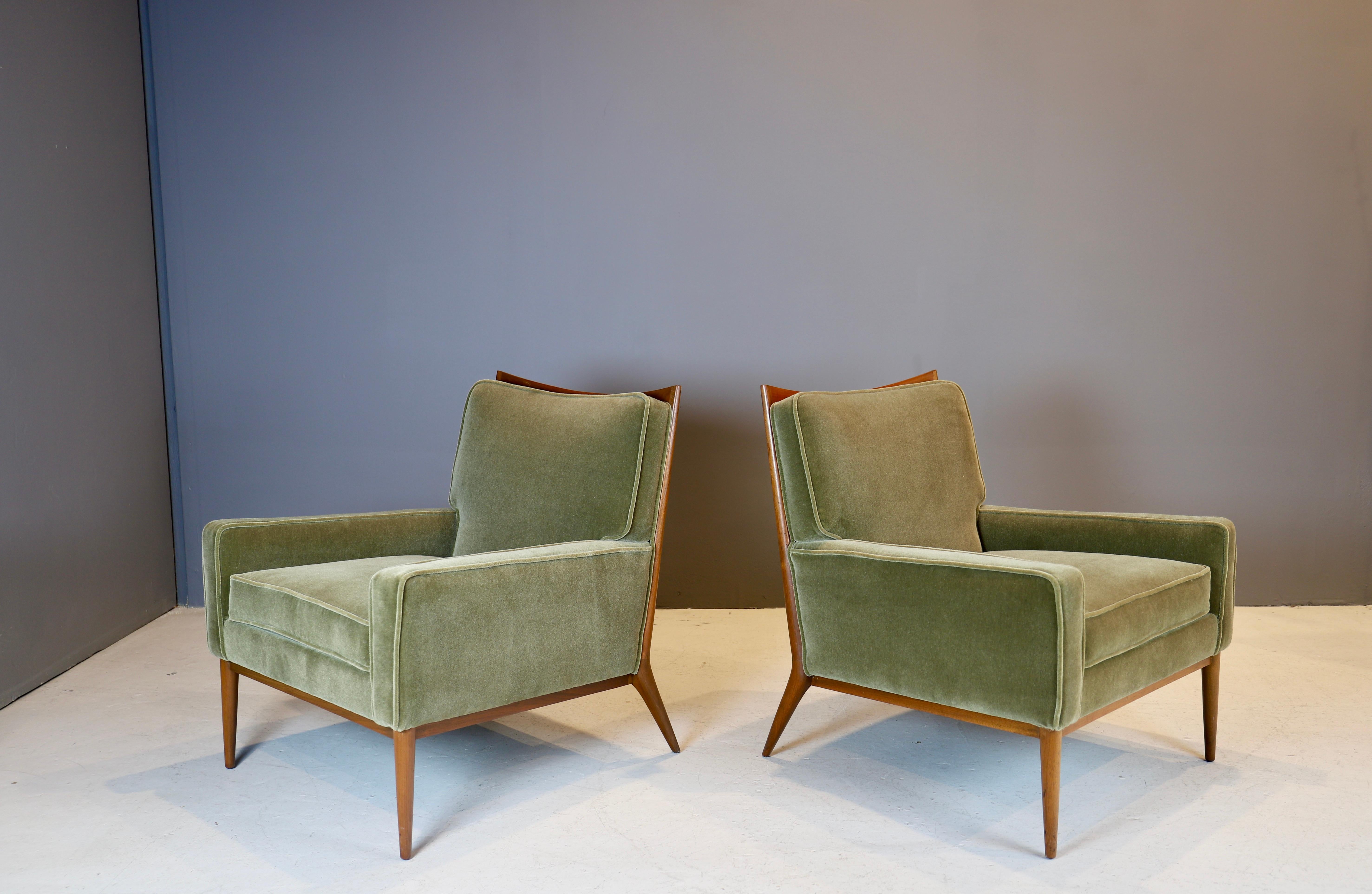 American Pair of Paul McCobb Lounge Chairs for Calvin, 1950s
