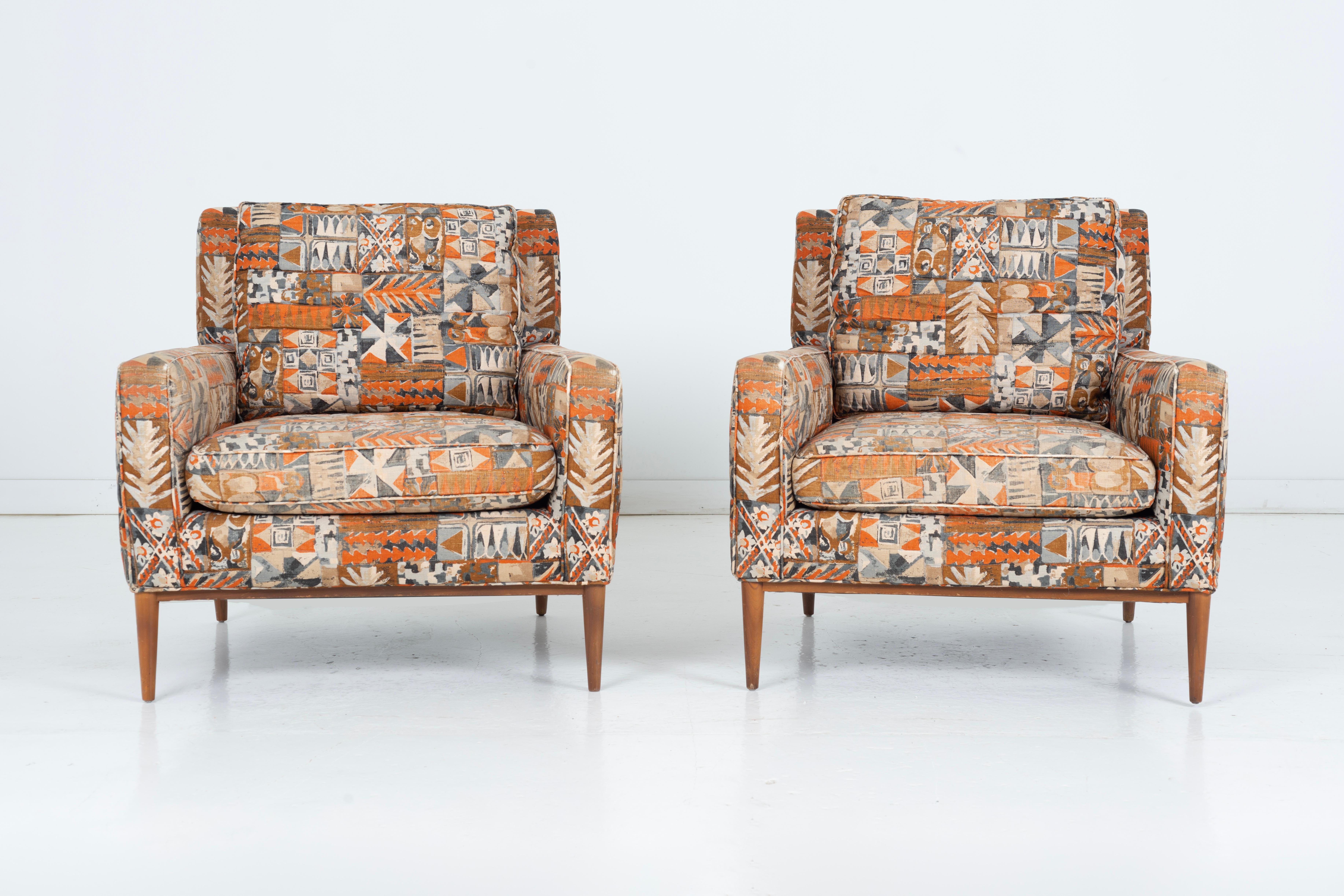Pareja de sillones Paul McCobb Moderno de mediados de siglo en venta