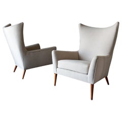 Pair of Paul McCobb Model 3015 Wingback Lounge Chairs, circa 1955