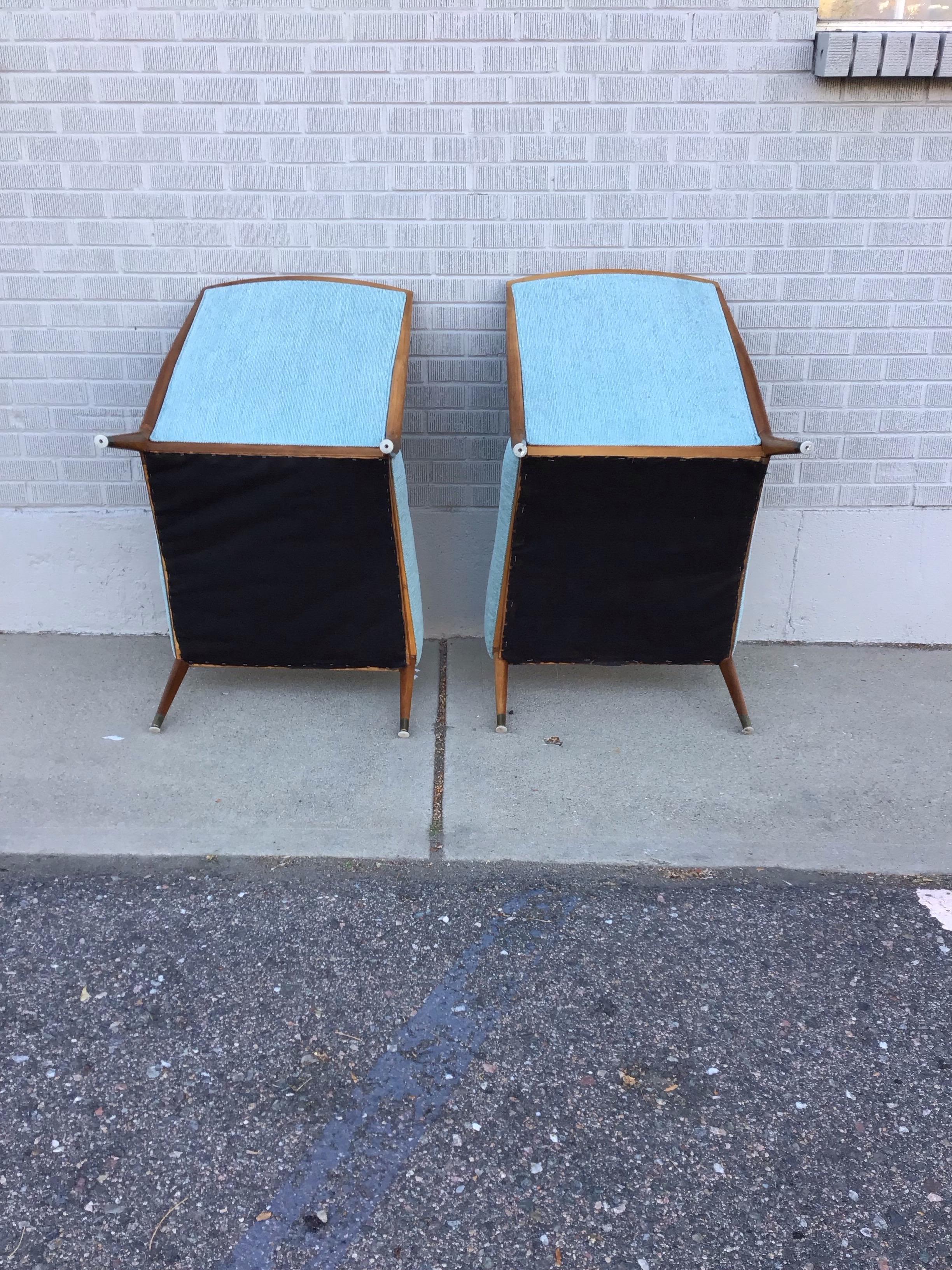 Paire de chaises à pantoufles Model No 400 de Paul McCobb pour Custom Craft, vers 1955 en vente 3