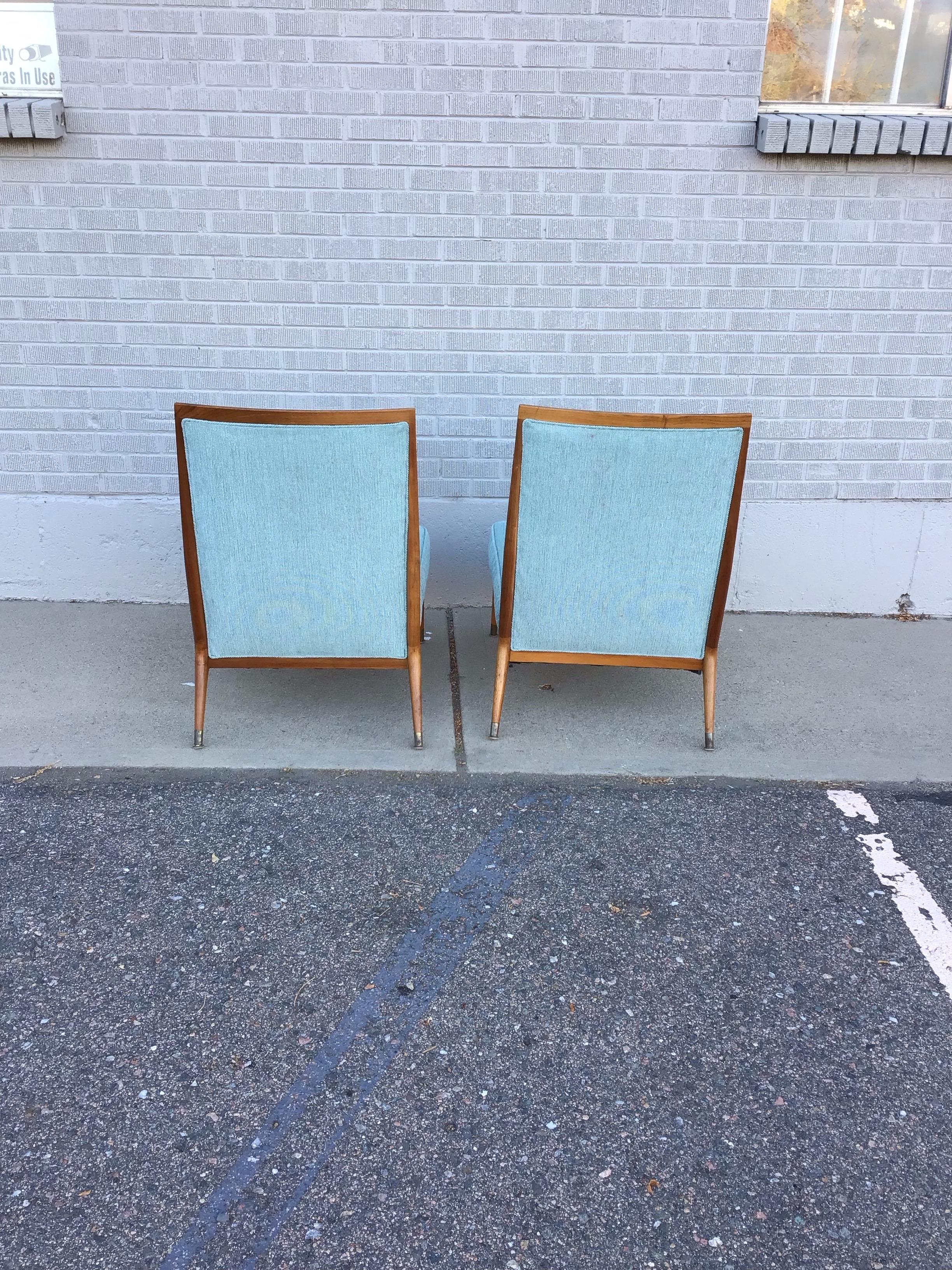 Paire de chaises à pantoufles Model No 400 de Paul McCobb pour Custom Craft, vers 1955 en vente 5