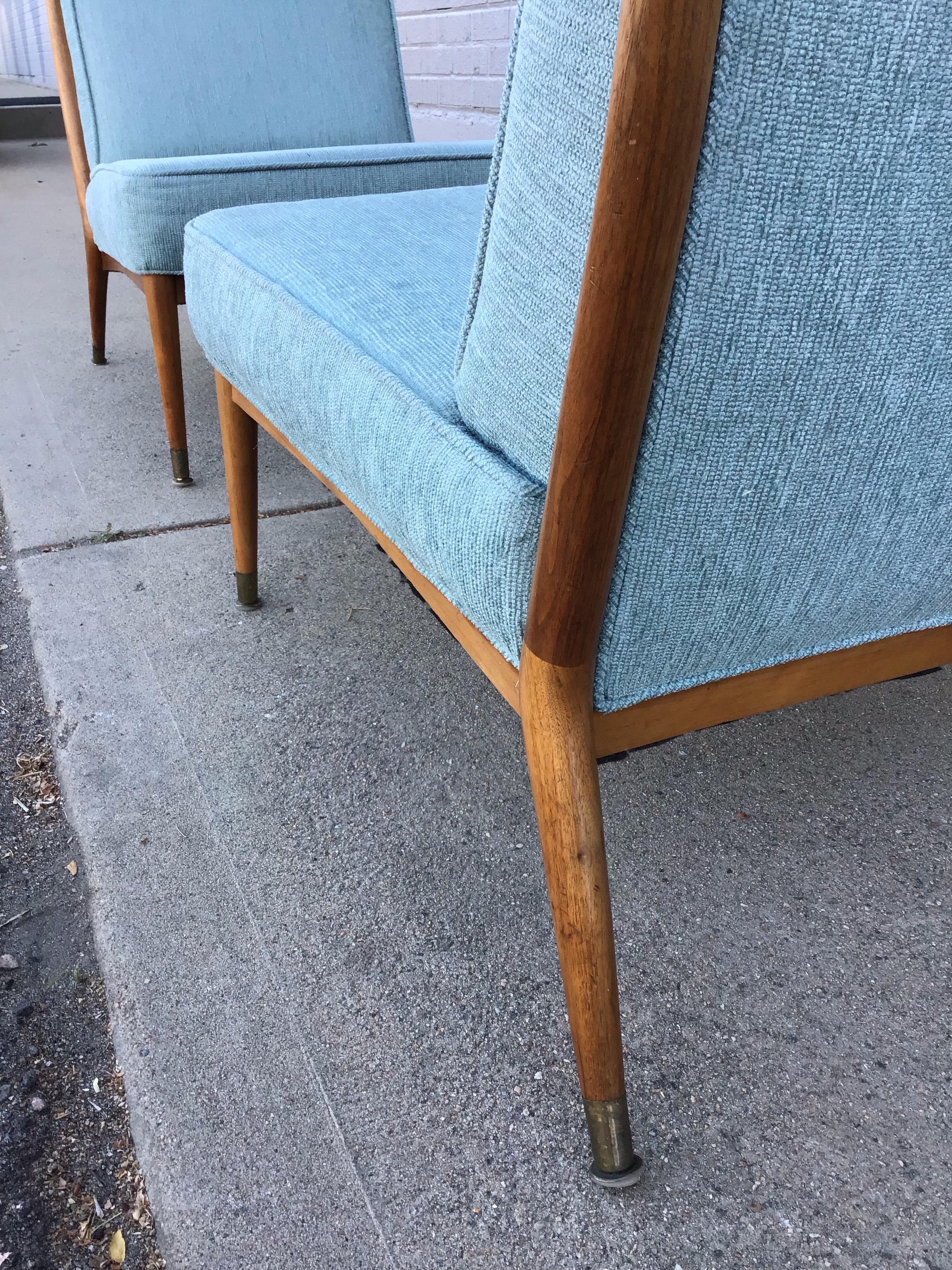 Paire de chaises à pantoufles Model No 400 de Paul McCobb pour Custom Craft, vers 1955 en vente 7
