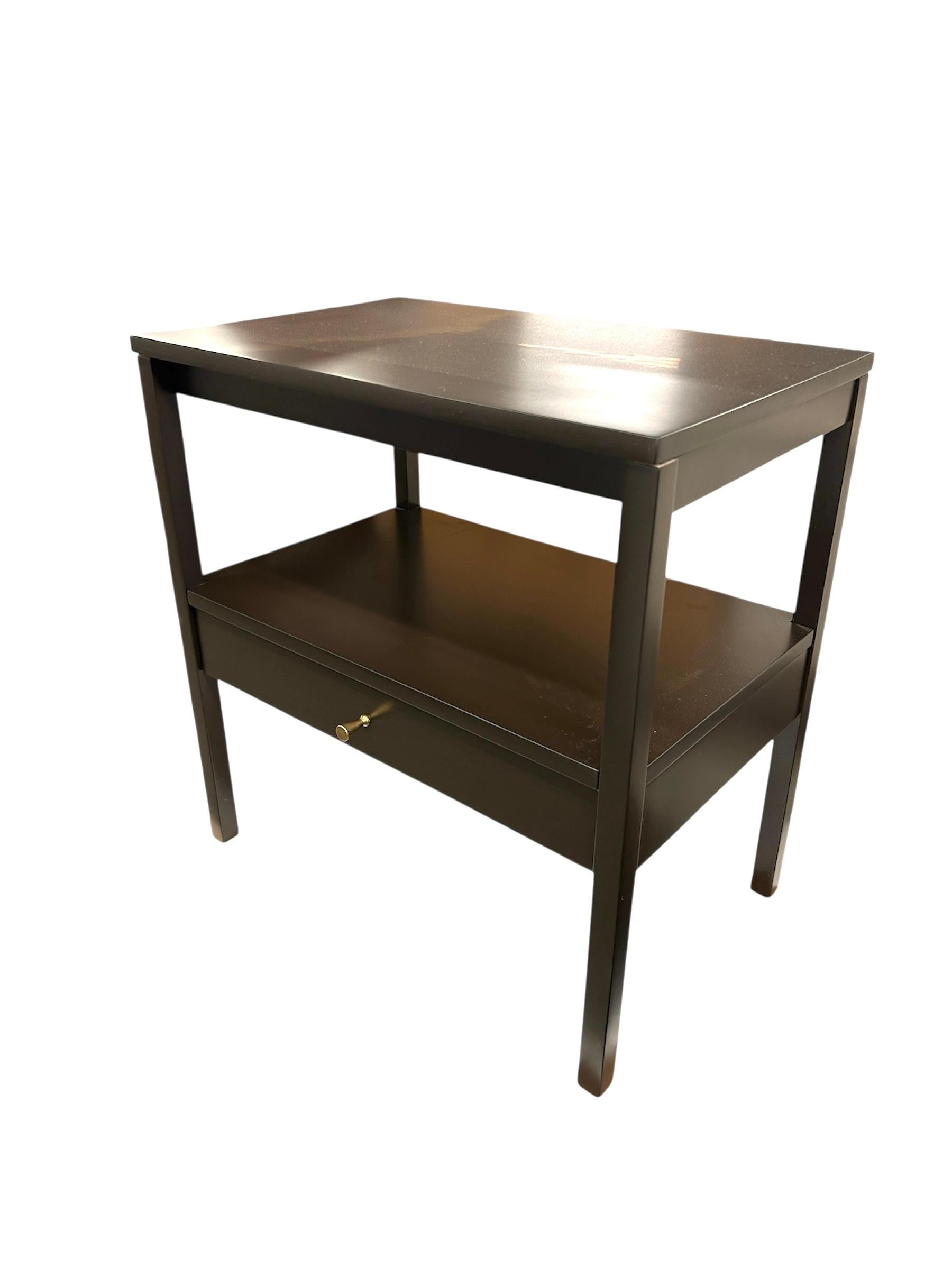 Ebonized Pair of Paul McCobb Perimeter Group End Tables by Winchendon For Sale