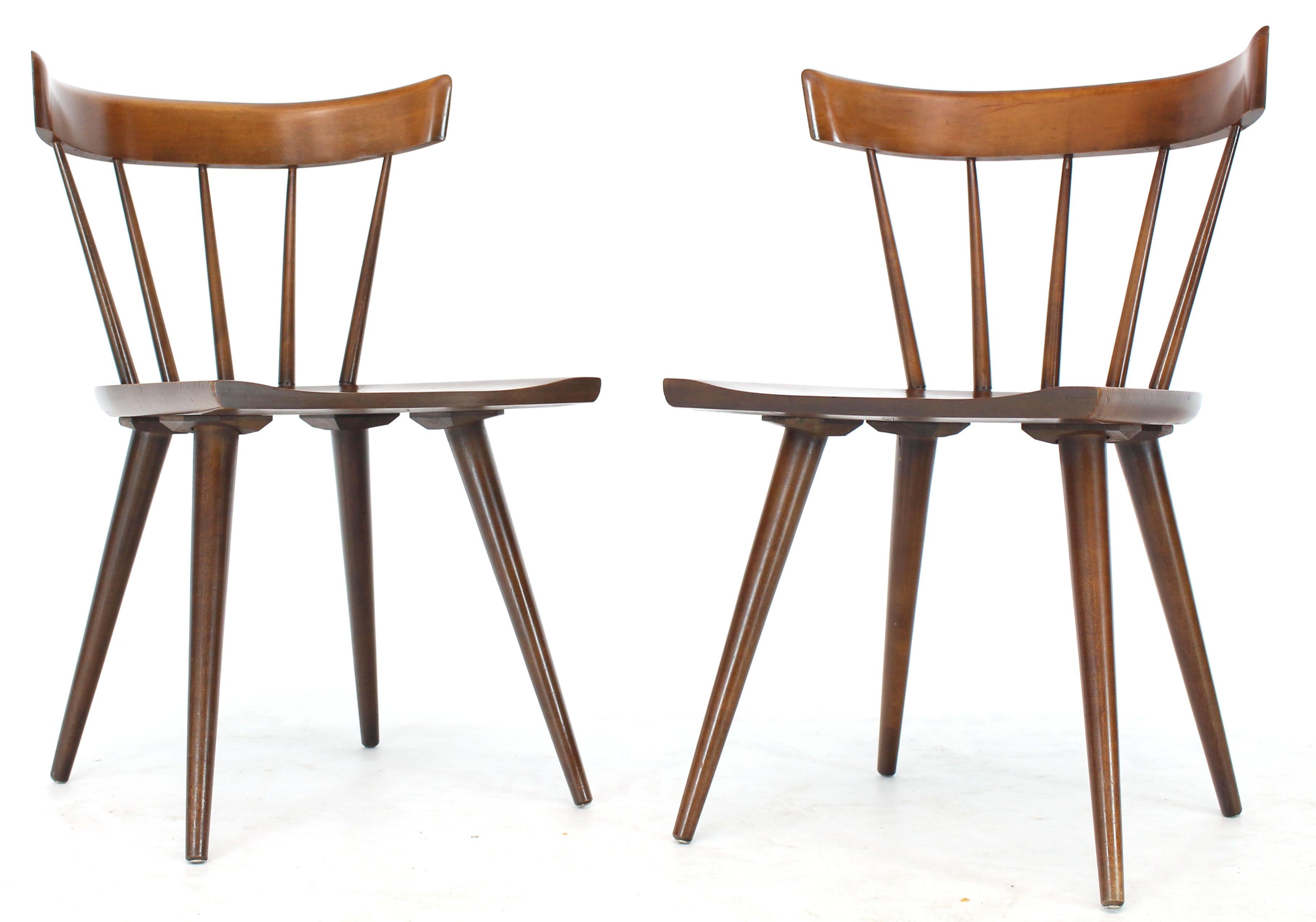 Mid-Century Modern Pair of Paul McCobb Planner Group Dining Chairs Windsor Style