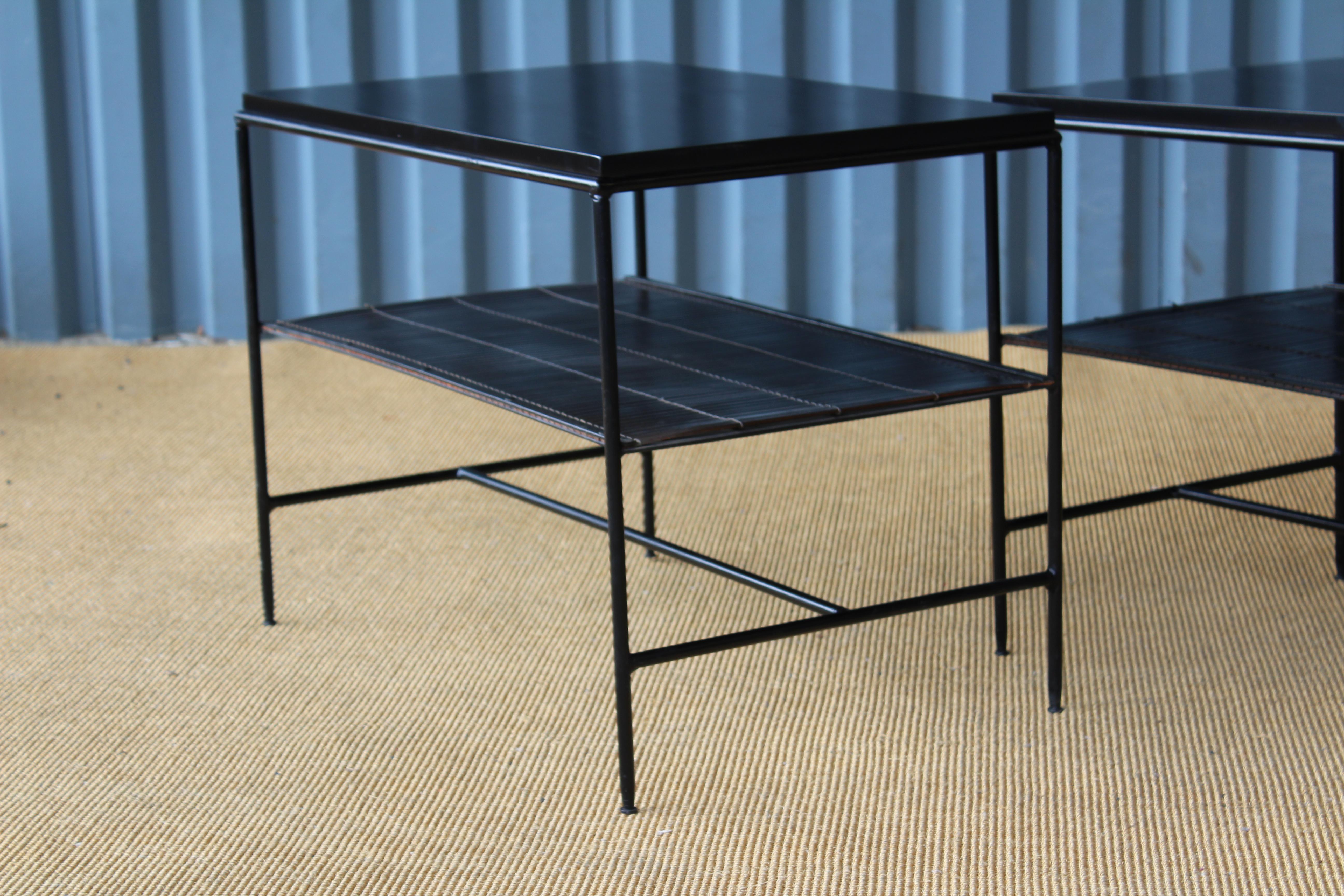 Pair of Paul McCobb Planner Group Iron Side Tables, U.S.A, 1950s 1