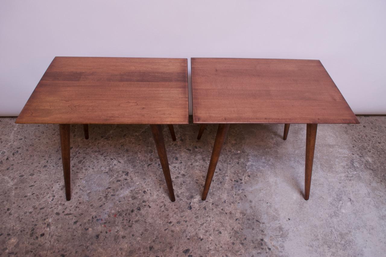 Pair of Paul McCobb Planner Group Maple Side Tables 2