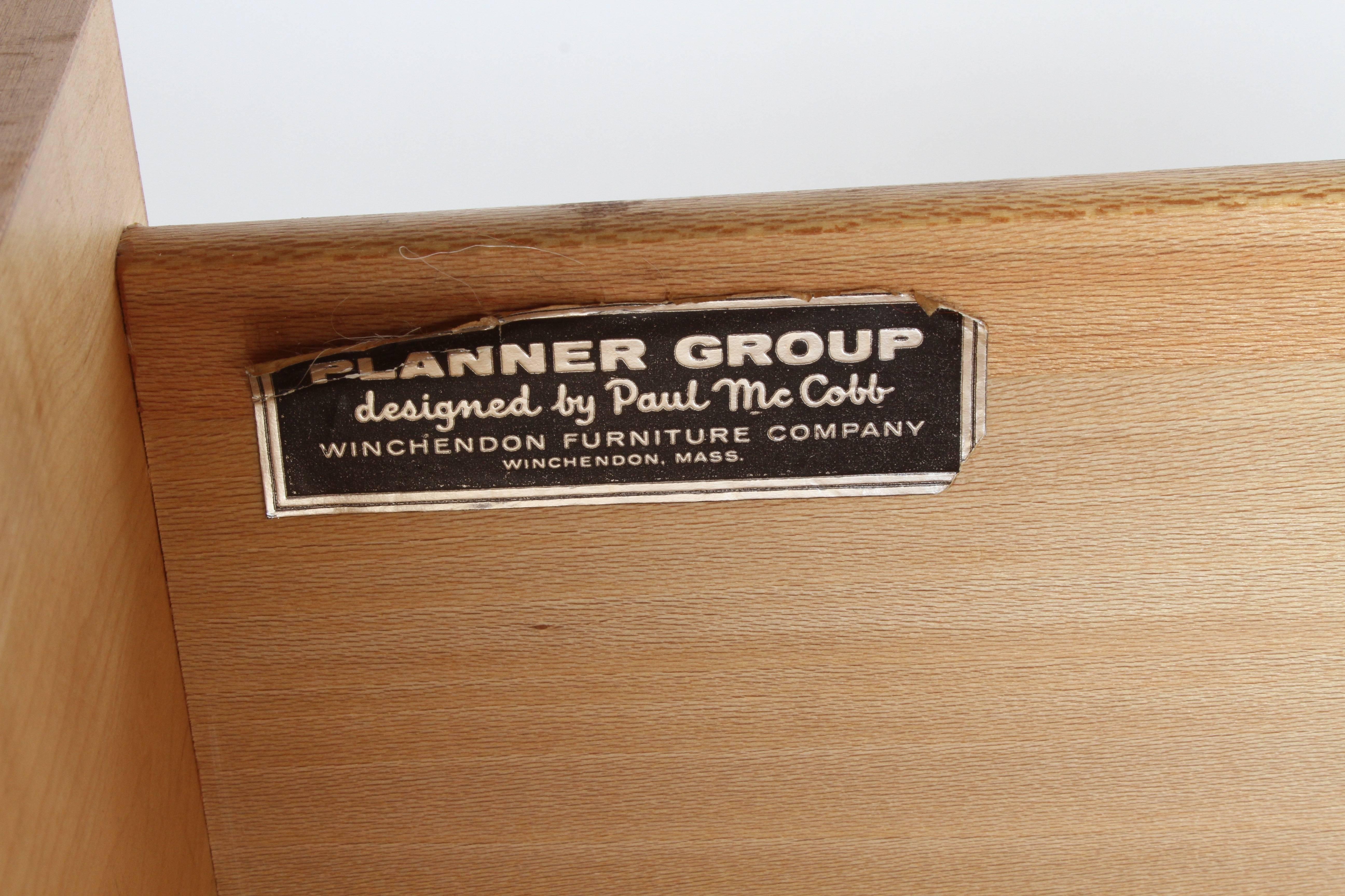 Pair of MCM Paul McCobb for Planner Group Blond Maple Three-Drawer Chests  In Good Condition For Sale In St. Louis, MO