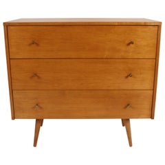 Pair of MCM Paul McCobb for Planner Group Blond Maple Three-Drawer Chests