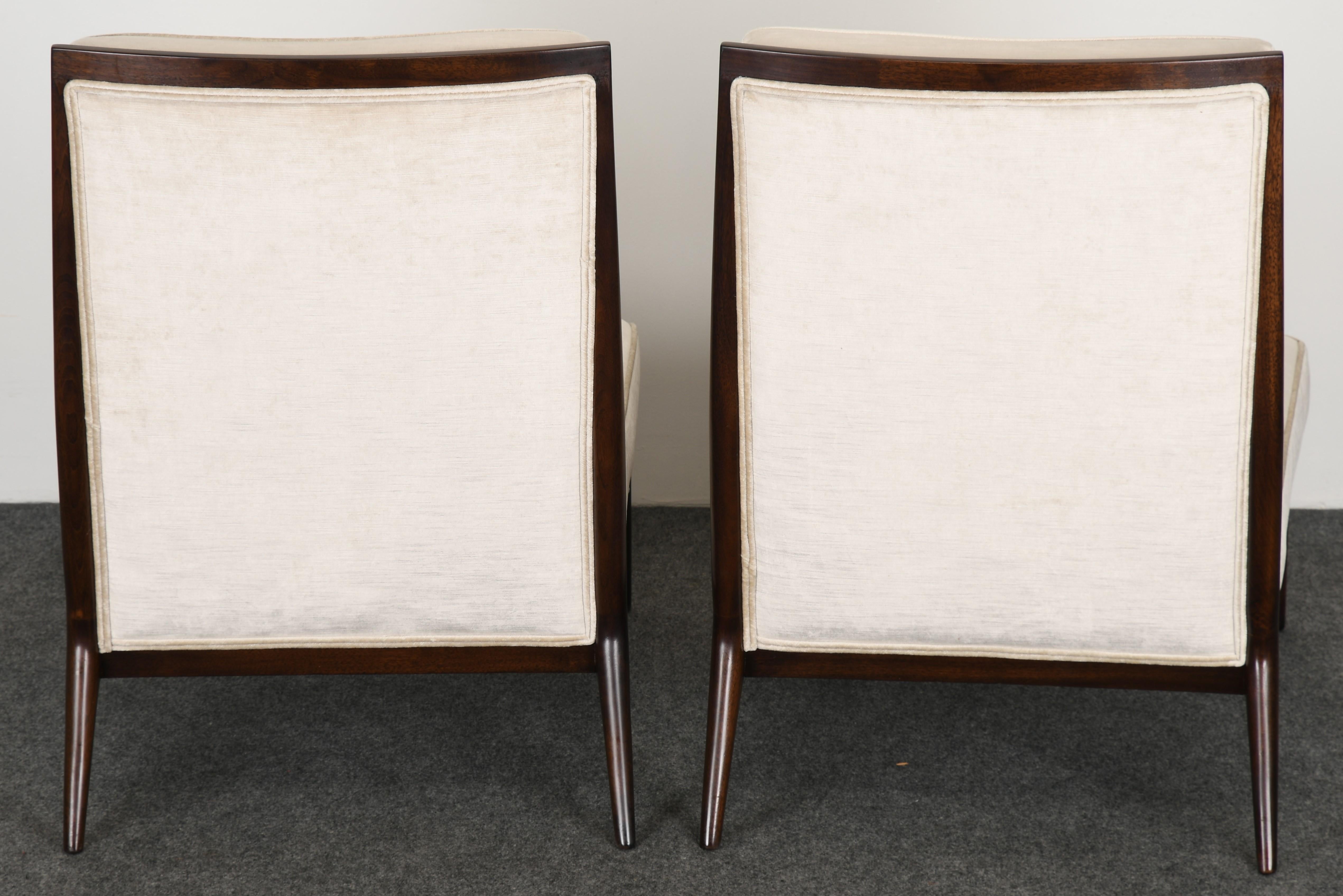 American Pair of Paul McCobb Slipper Chairs for Directional, 1950s