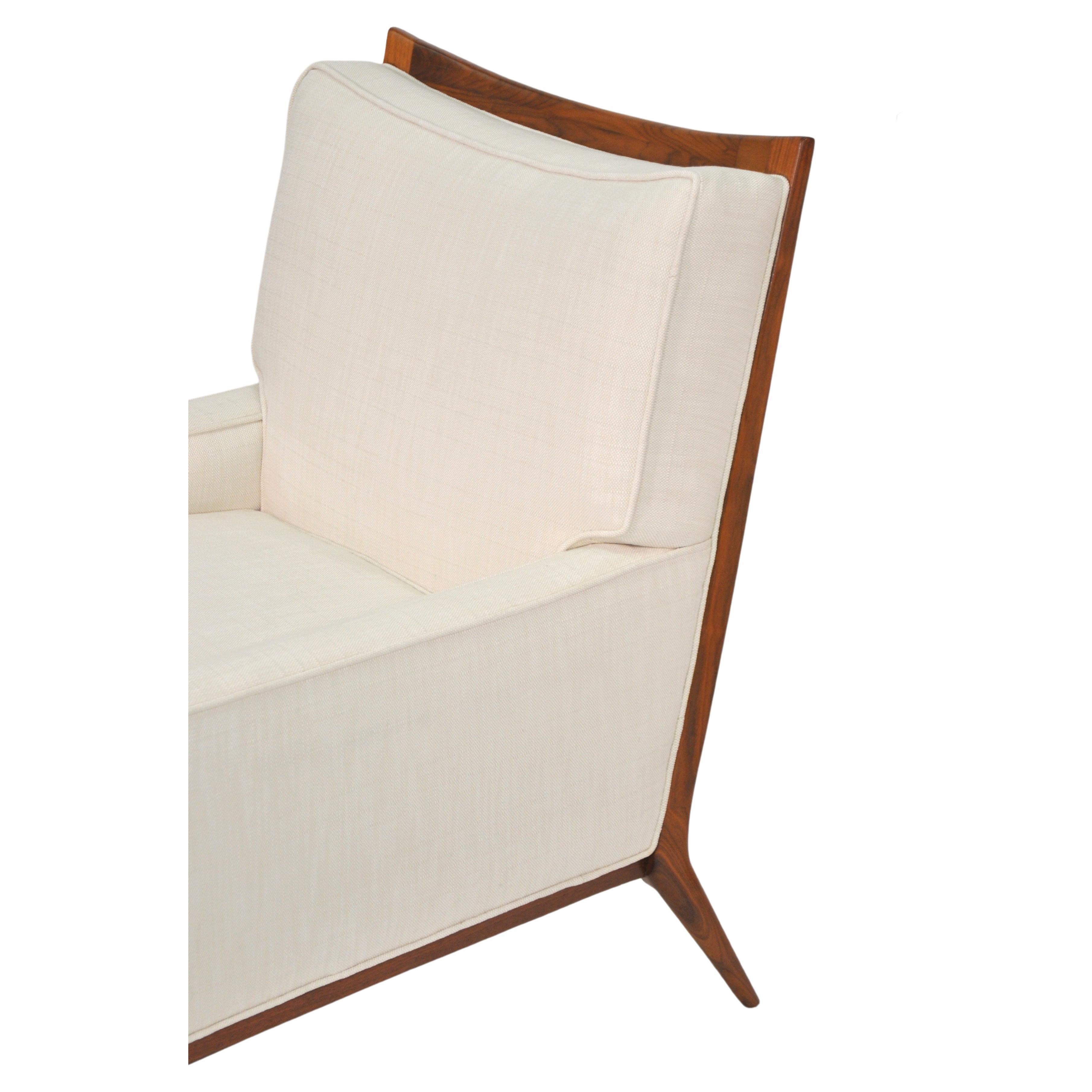 Pair of Paul McCobb White Lounge Chairs for Directional, 1950s In Excellent Condition In Miami, FL