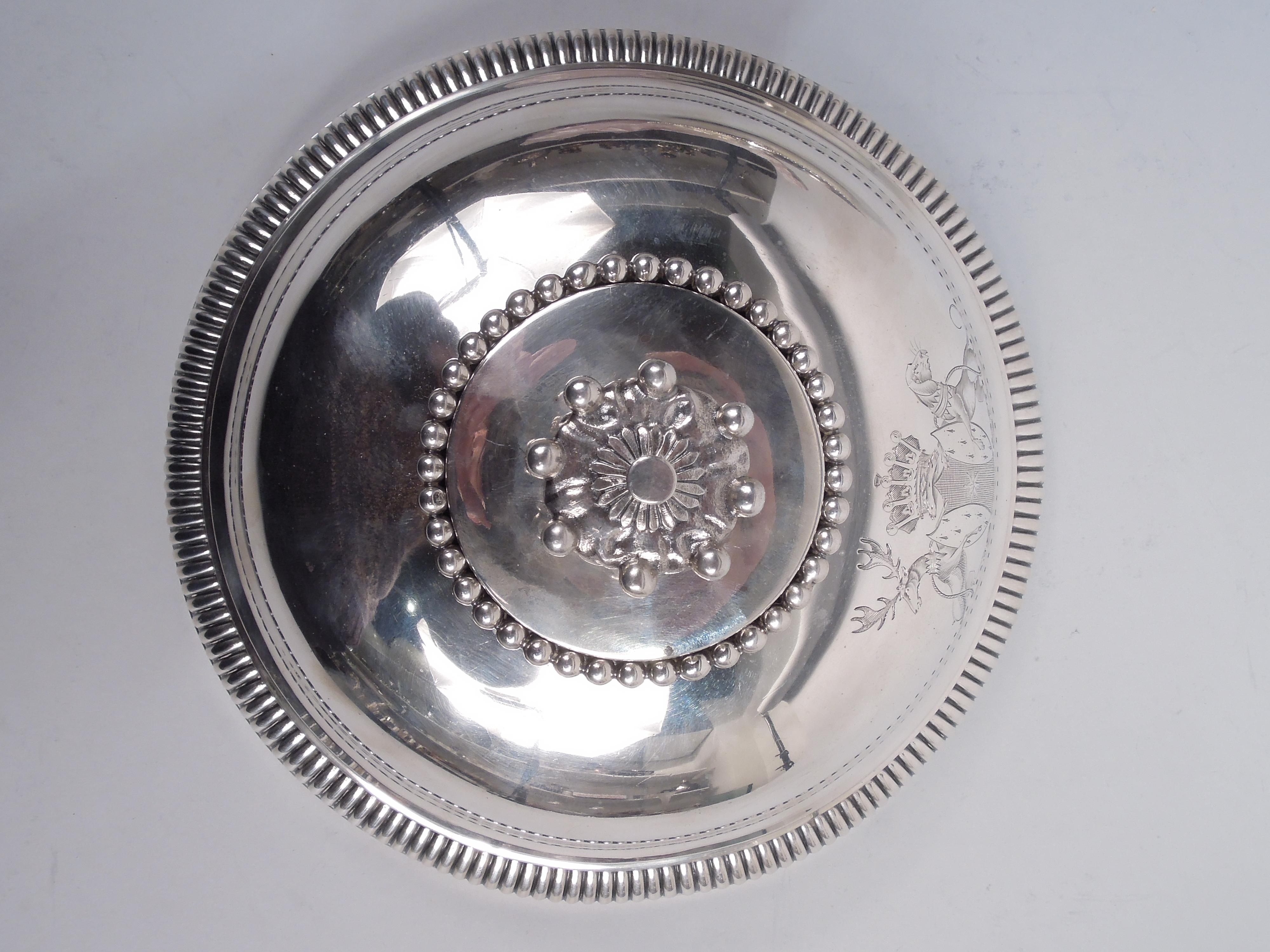 Sterling Silver Pair of Paul Storr English Georgian Neoclassical Vegetable Dishes, 1805 For Sale