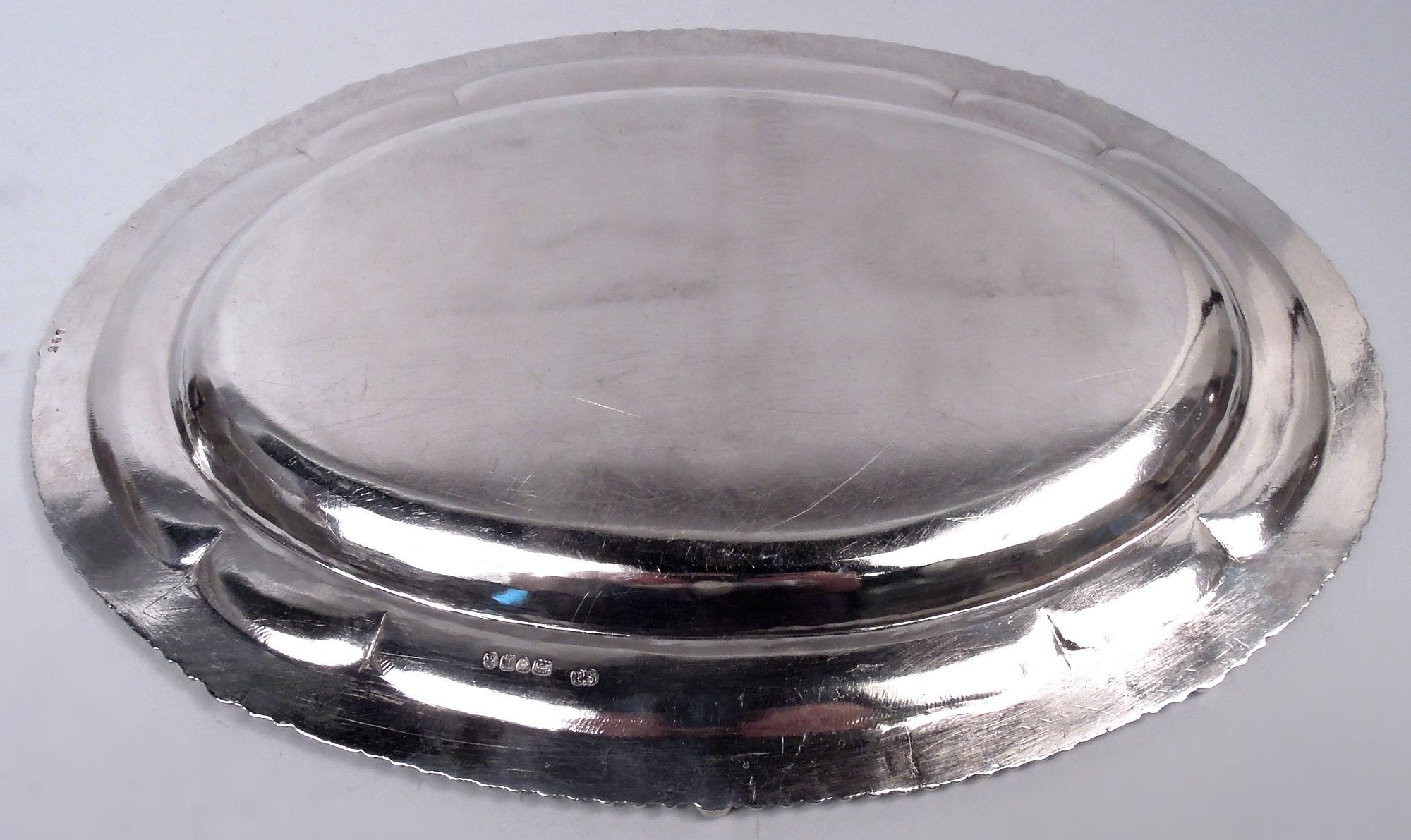 Sterling Silver Pair of Paul Storr English Georgian Trays with Armorials, 1814 For Sale