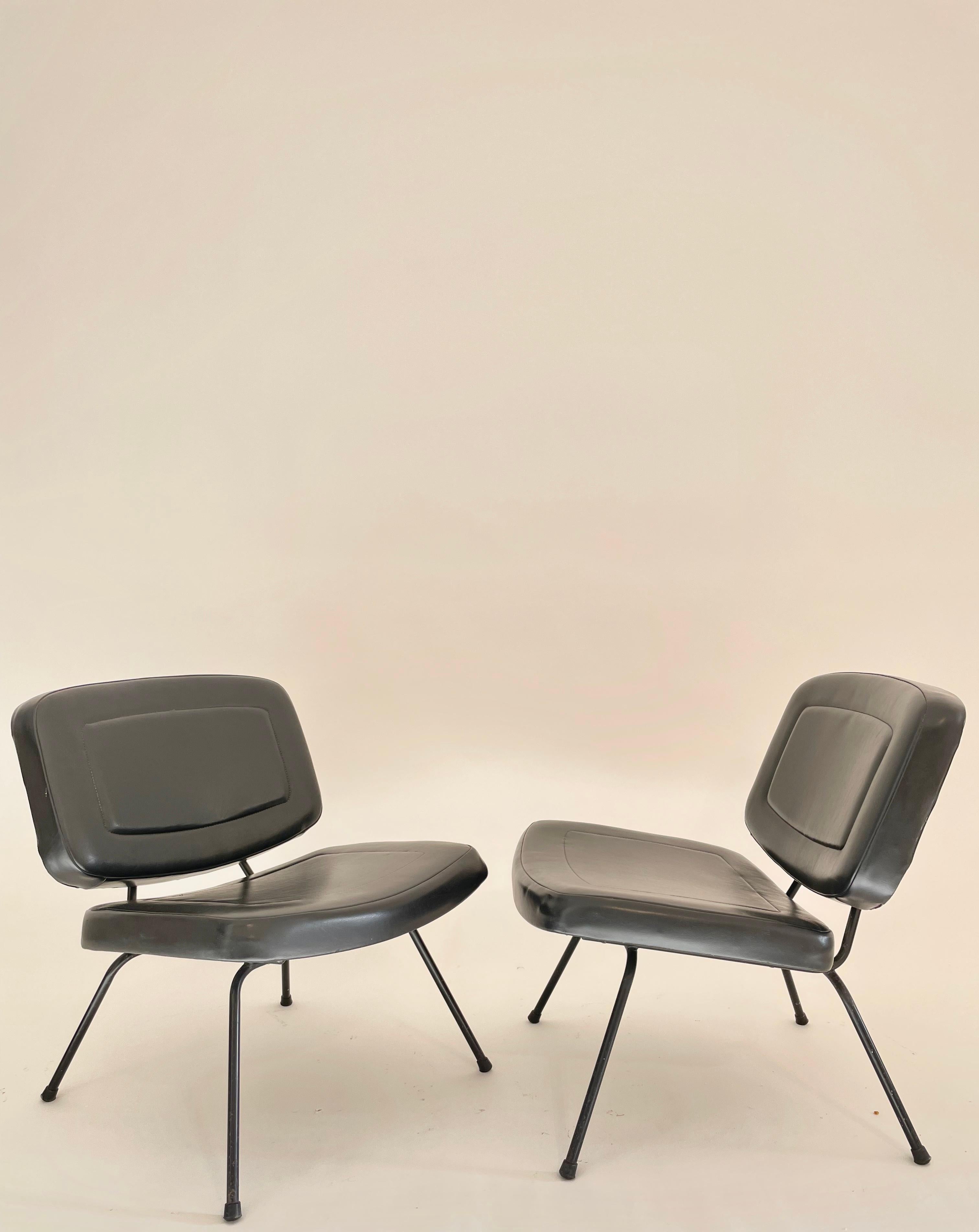Paulin CM 190 Bergeres for Thonet Original Upholstery.  Free transport For Sale 3