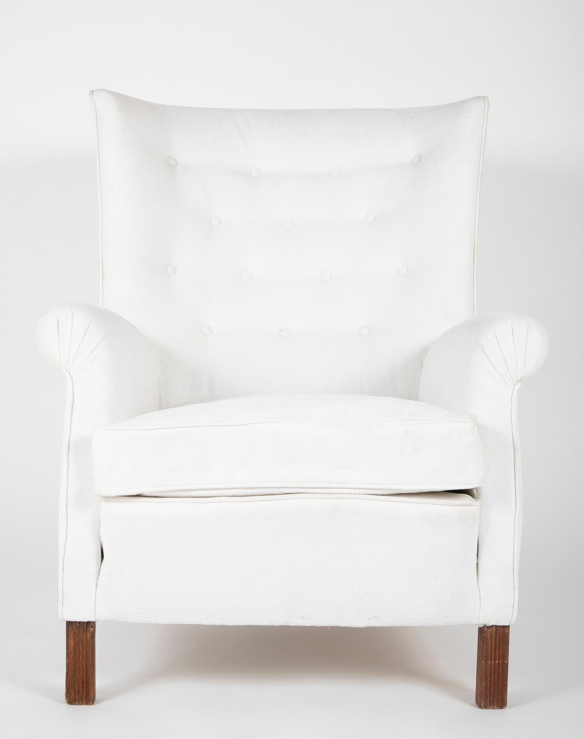 Mid-Century Modern Pair of Paulo Buffa Wingback Chairs