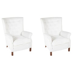 Paire de chaises à dossier Wingback de Paulo Buffa