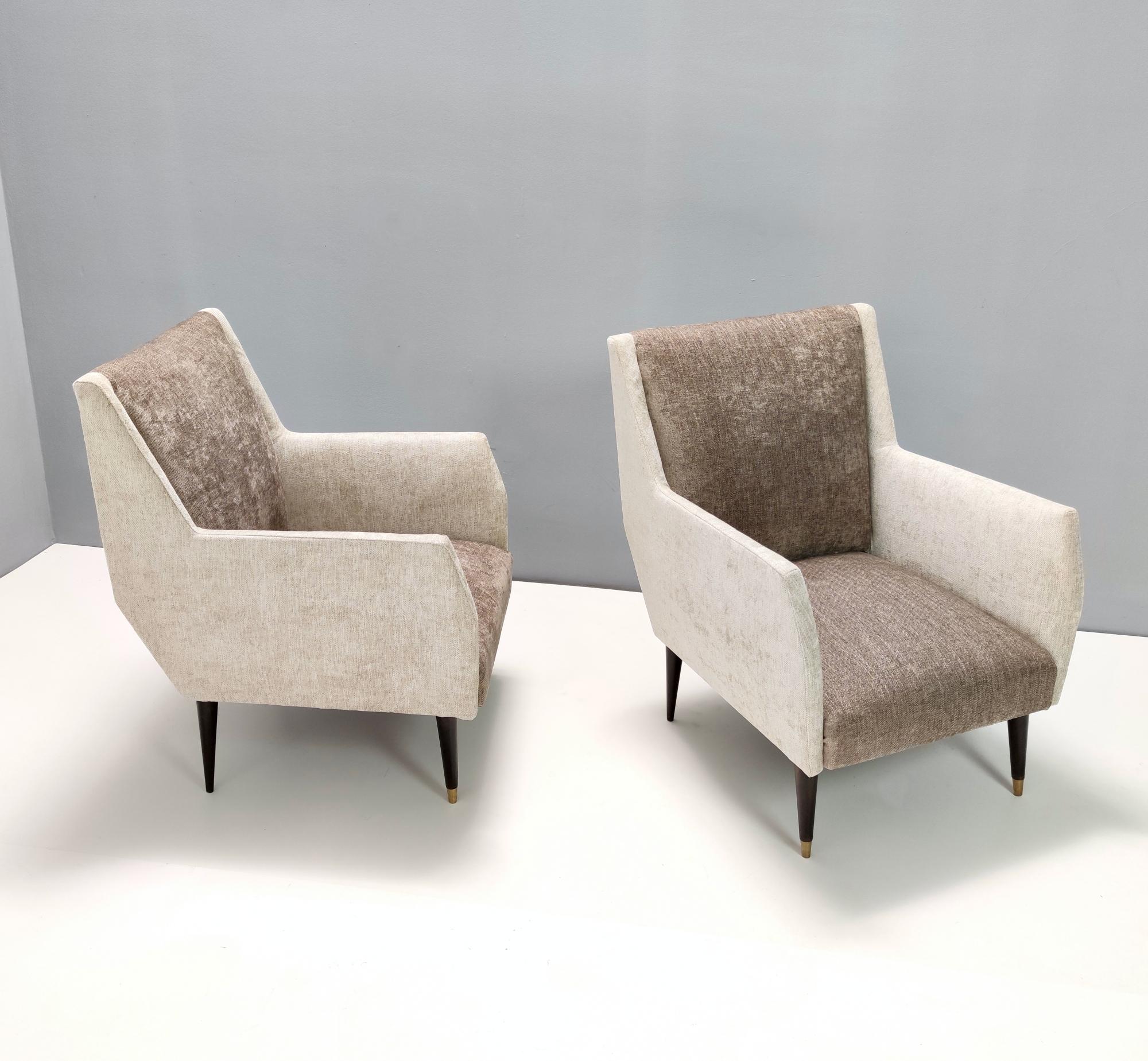 taupe armchairs