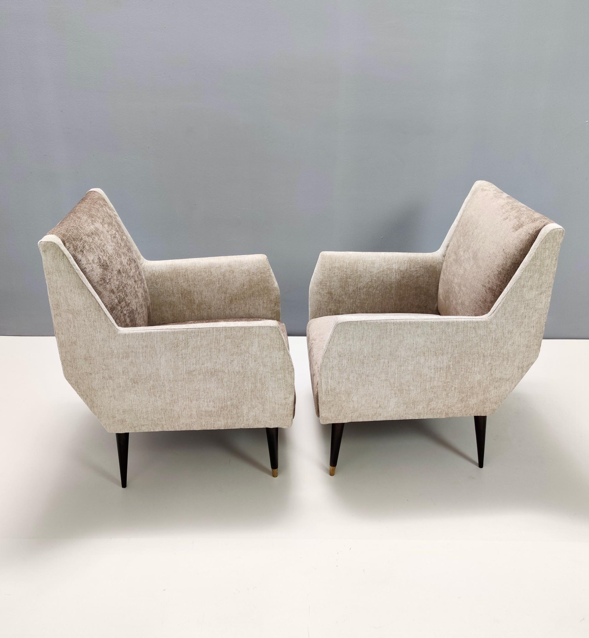 grey velvet armchairs