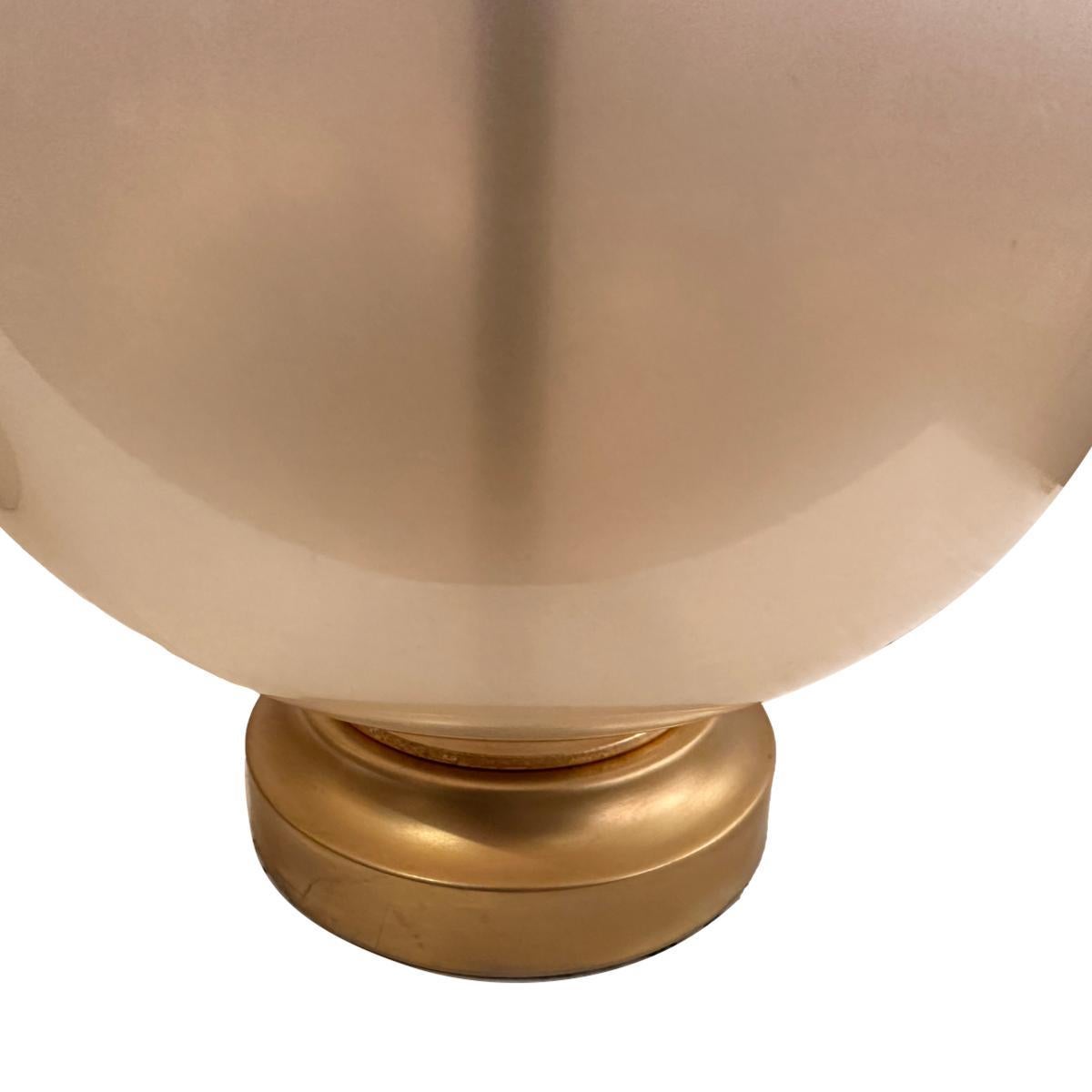 Mid-20th Century Pair of Pearlescent Glass Lamp For Sale