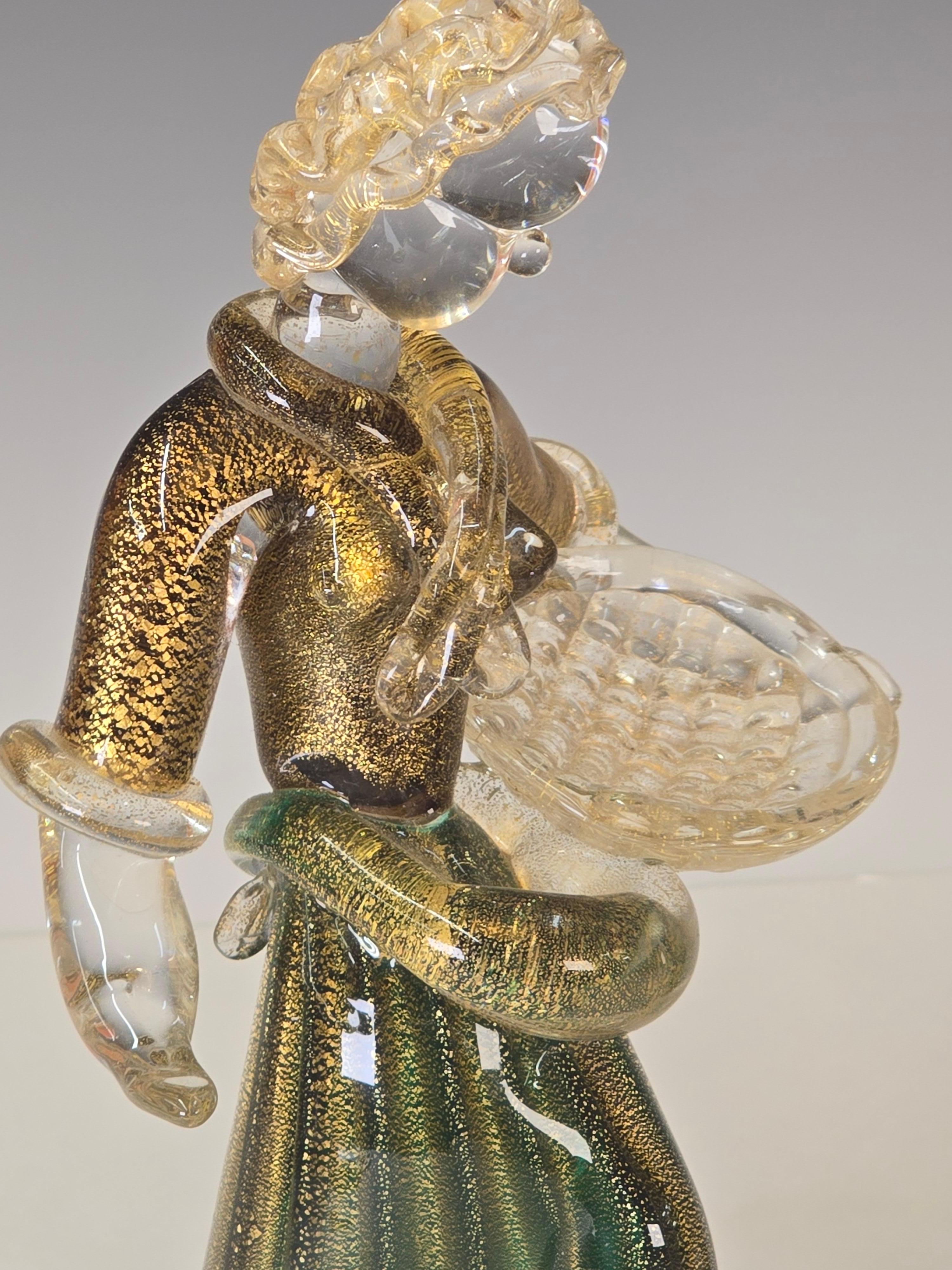 Coppia di figure di contadini di Archimede Seguso in vendita 1