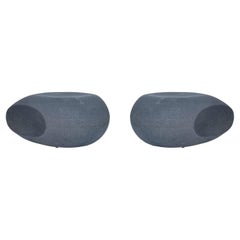Pair of Pebble Outdoor Stool/Tables by 2Design Studio