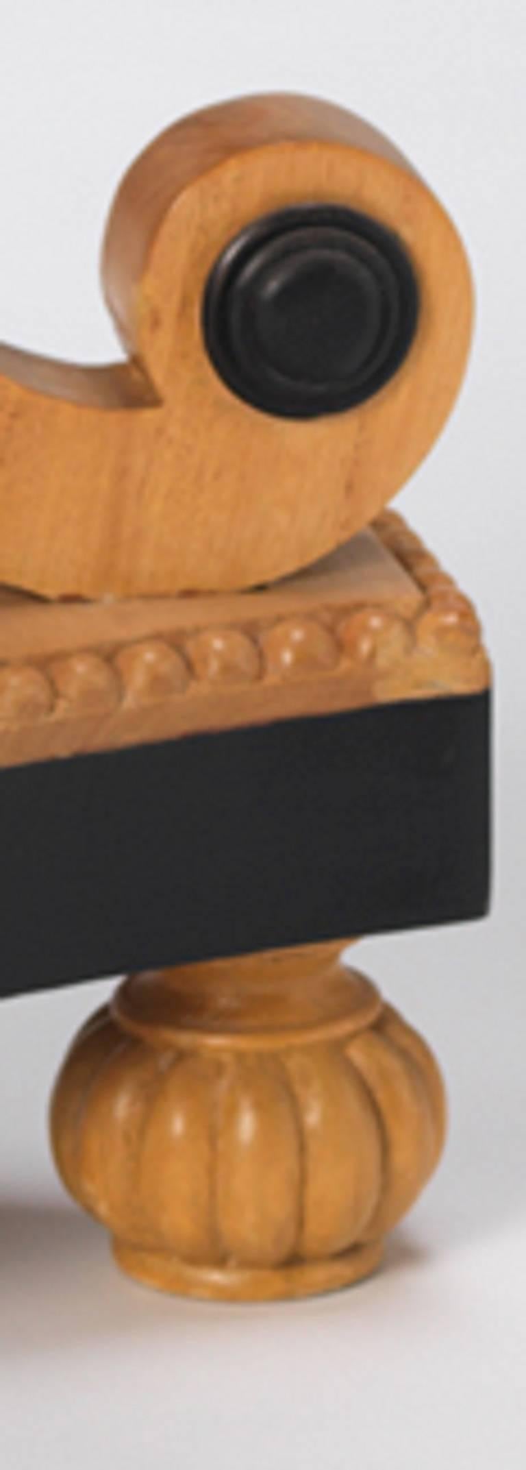 Neoclassical Revival Pair of Pedestal or Lamp Tables in the Biedermeier Manner For Sale