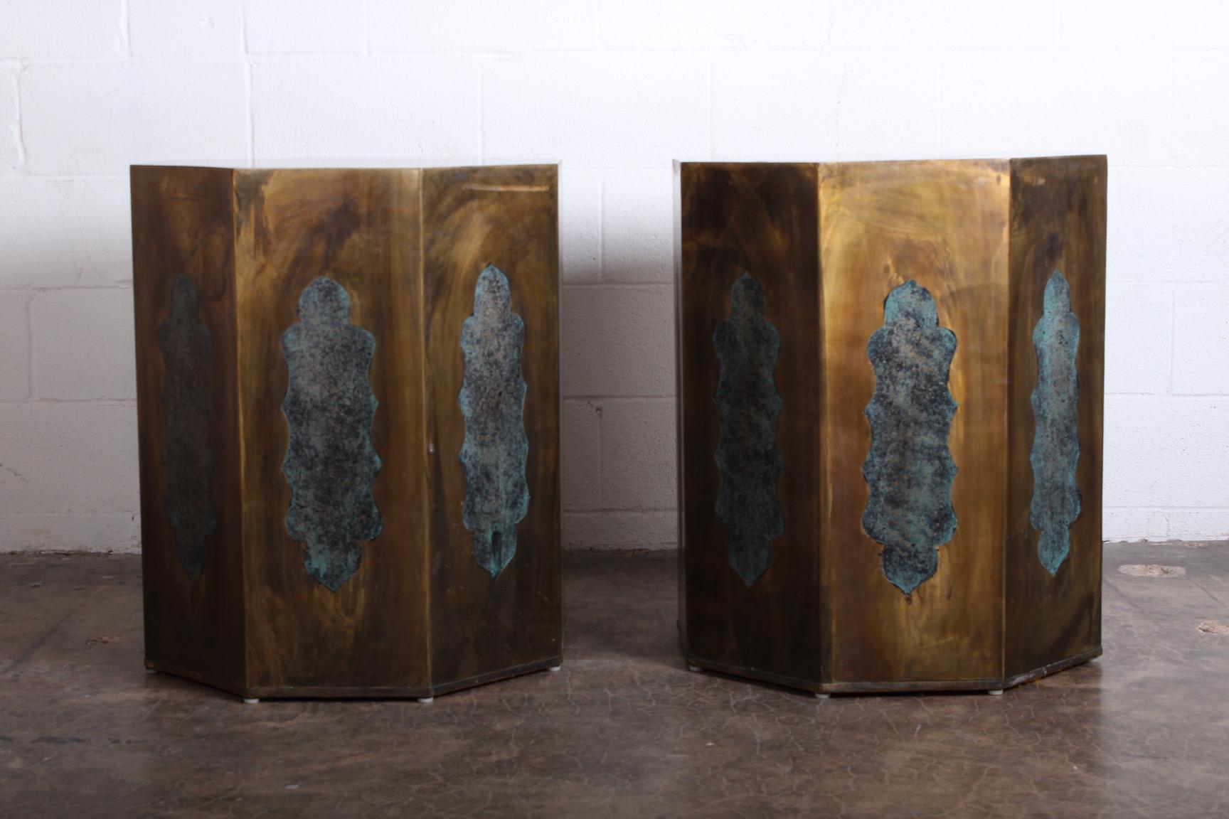 Pair of Pedestal Table Bases by Philip & Kelvin LaVerne 6
