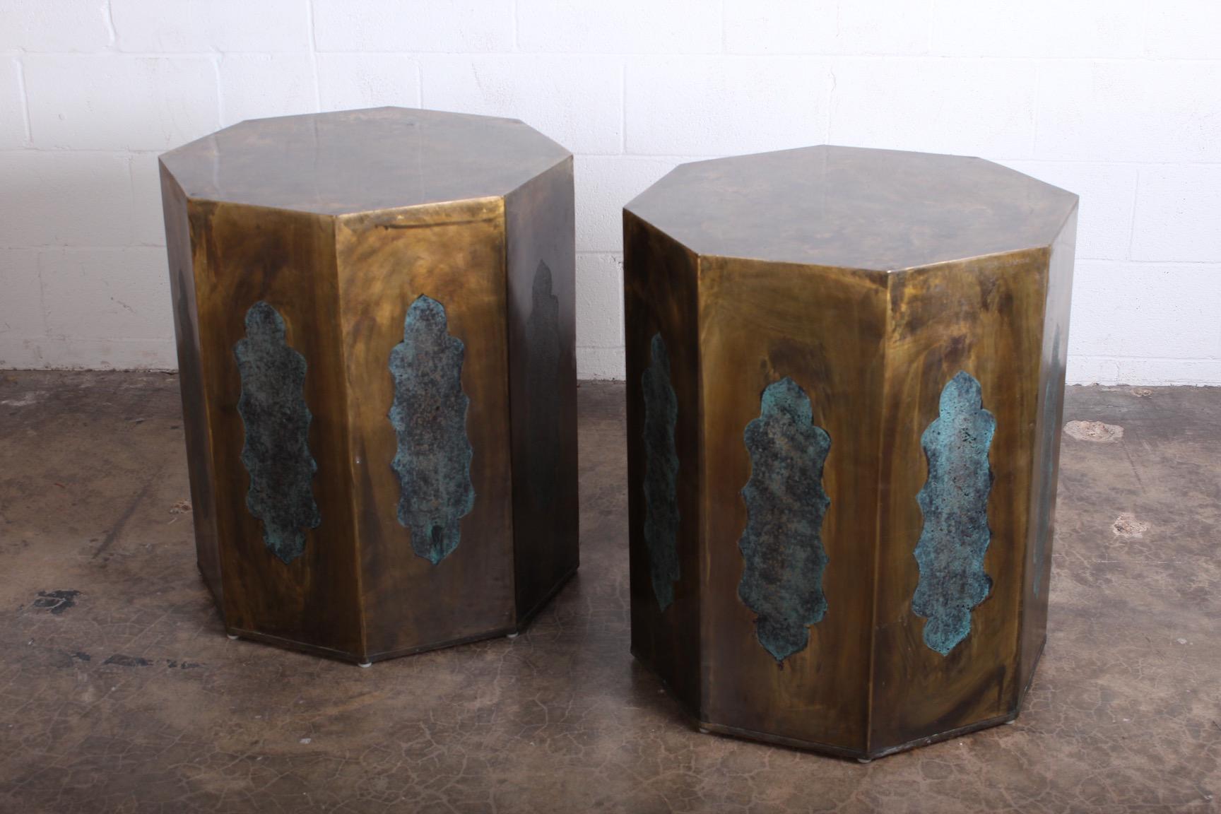 Pair of Pedestal Table Bases by Philip & Kelvin LaVerne 7