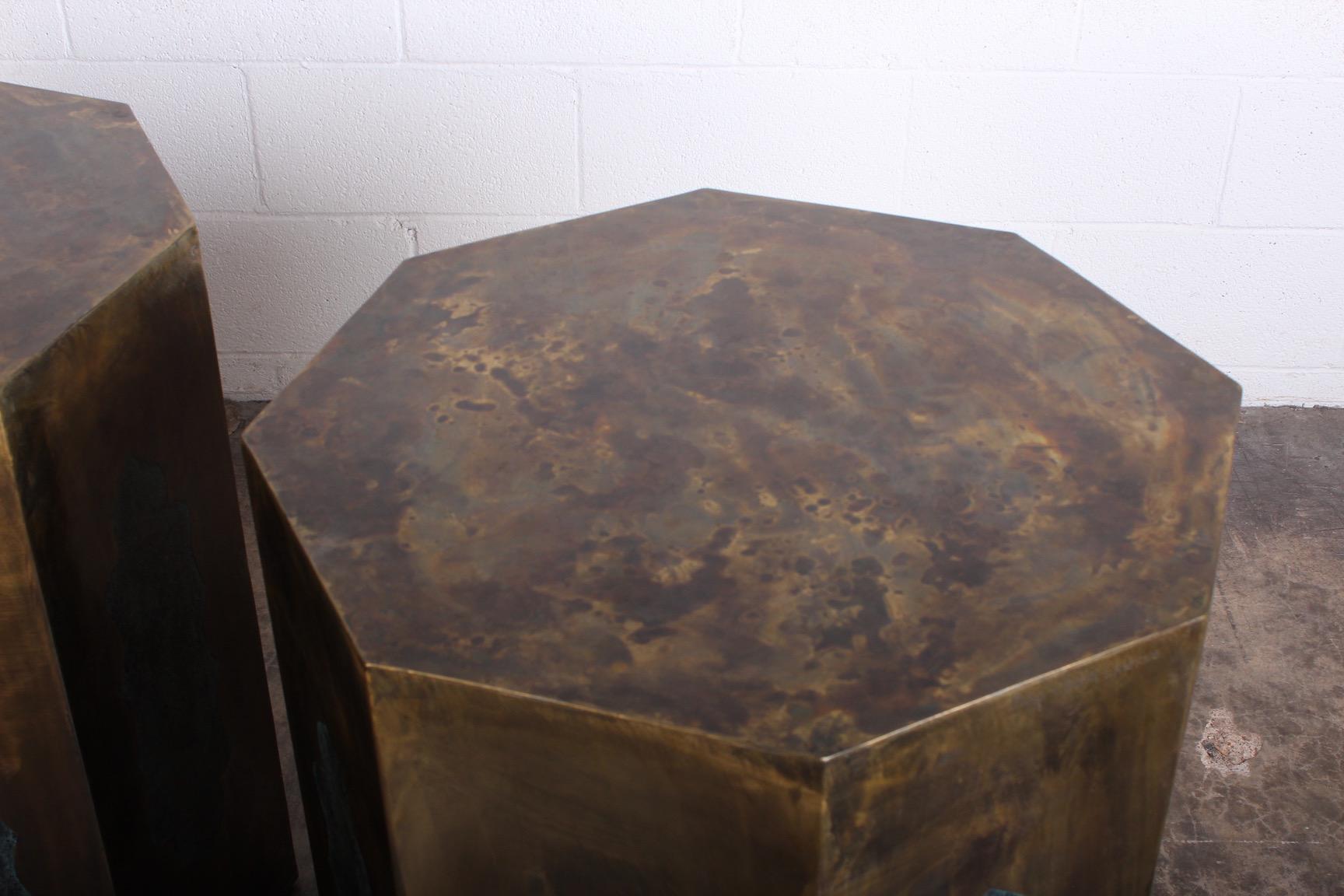 Pair of Pedestal Table Bases by Philip & Kelvin LaVerne 8