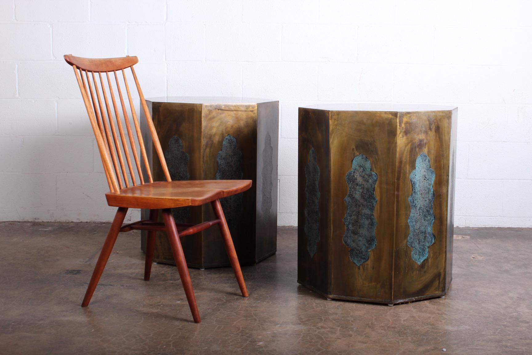 Pair of Pedestal Table Bases by Philip & Kelvin LaVerne 11