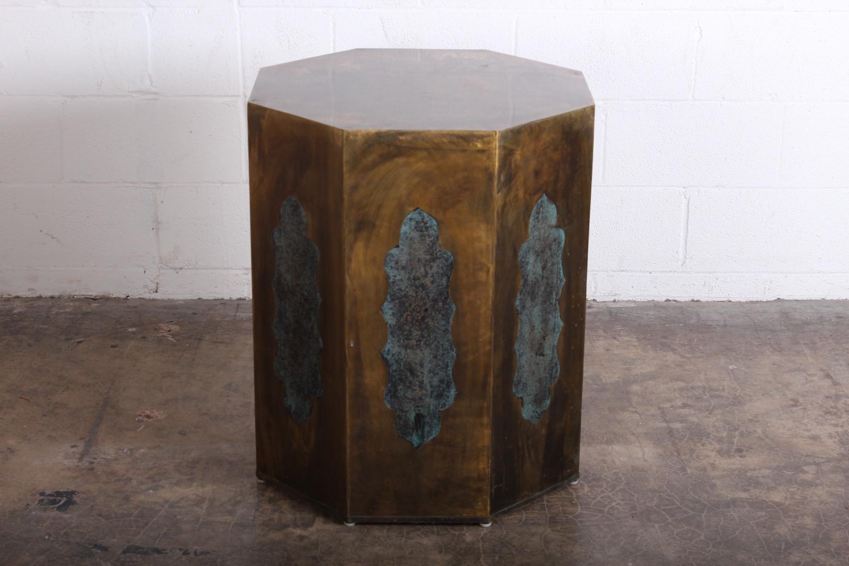 A rare pair of dining height pedestal table bases by Philip & Kelvin LaVerne.