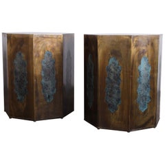 Pair of Pedestal Table Bases by Philip & Kelvin LaVerne