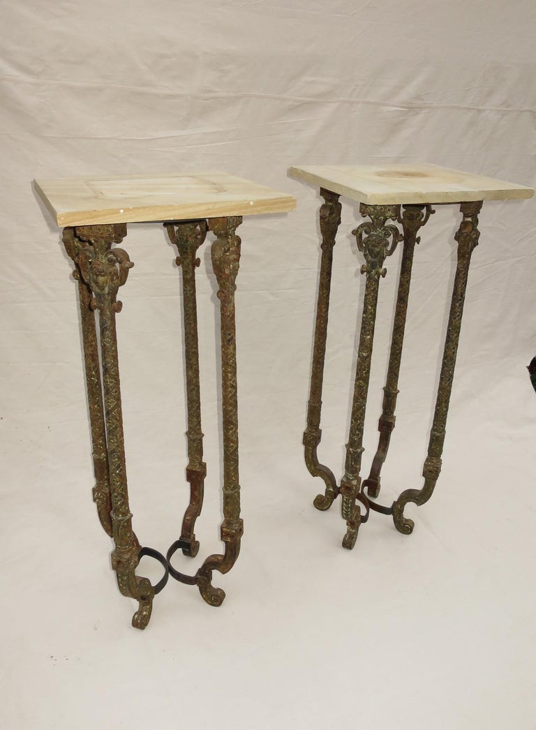 Pair of Pedestal Tables Biltmore Hotel For Sale at 1stDibs