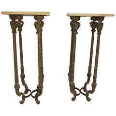 Pair of Pedestal Tables Biltmore Hotel