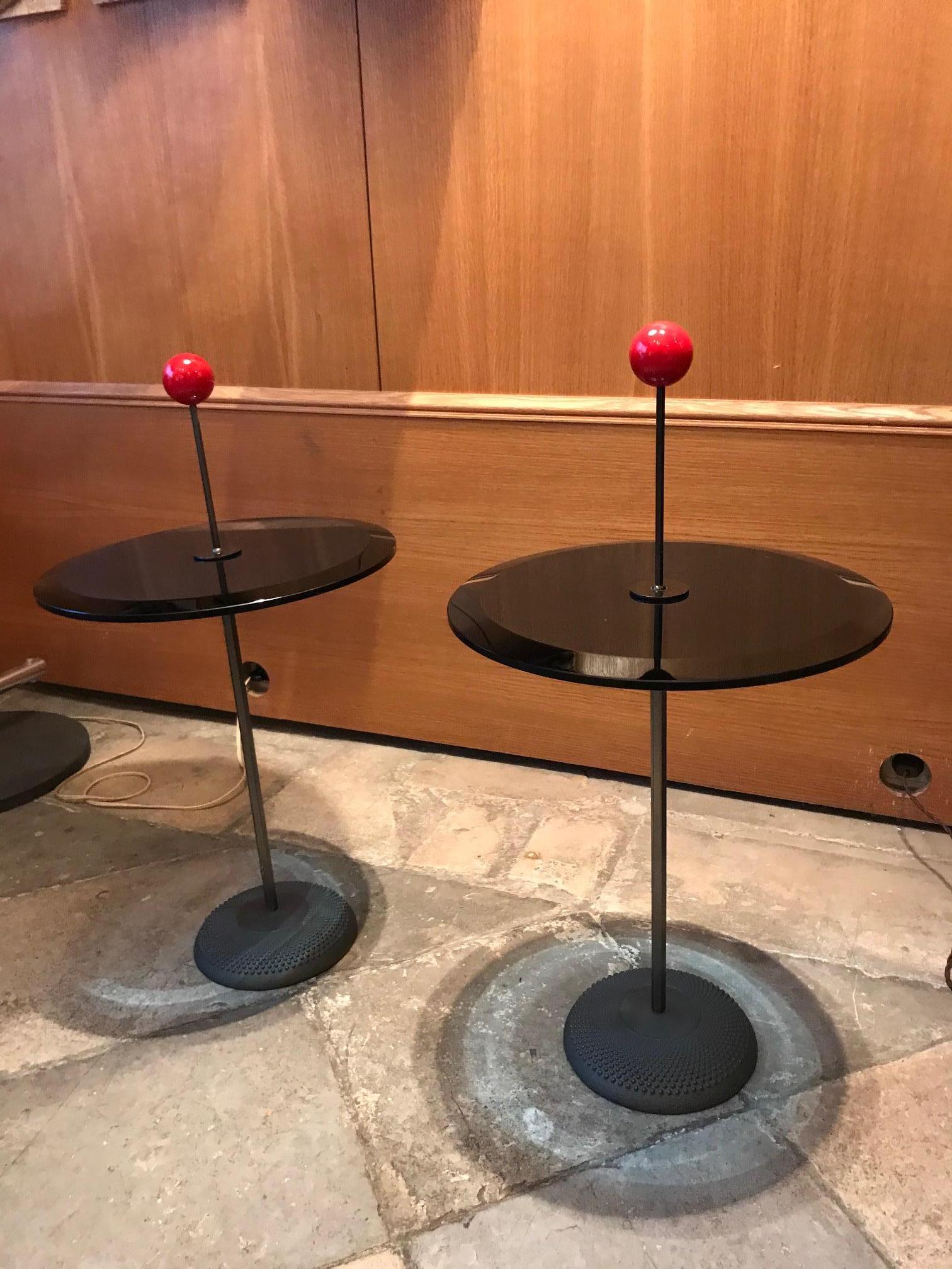 Italian Pair of Pedestal Tables 