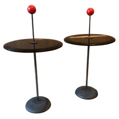 Pair of Pedestal Tables "Orio" by Pierluigi Cerri for Fontana Arte