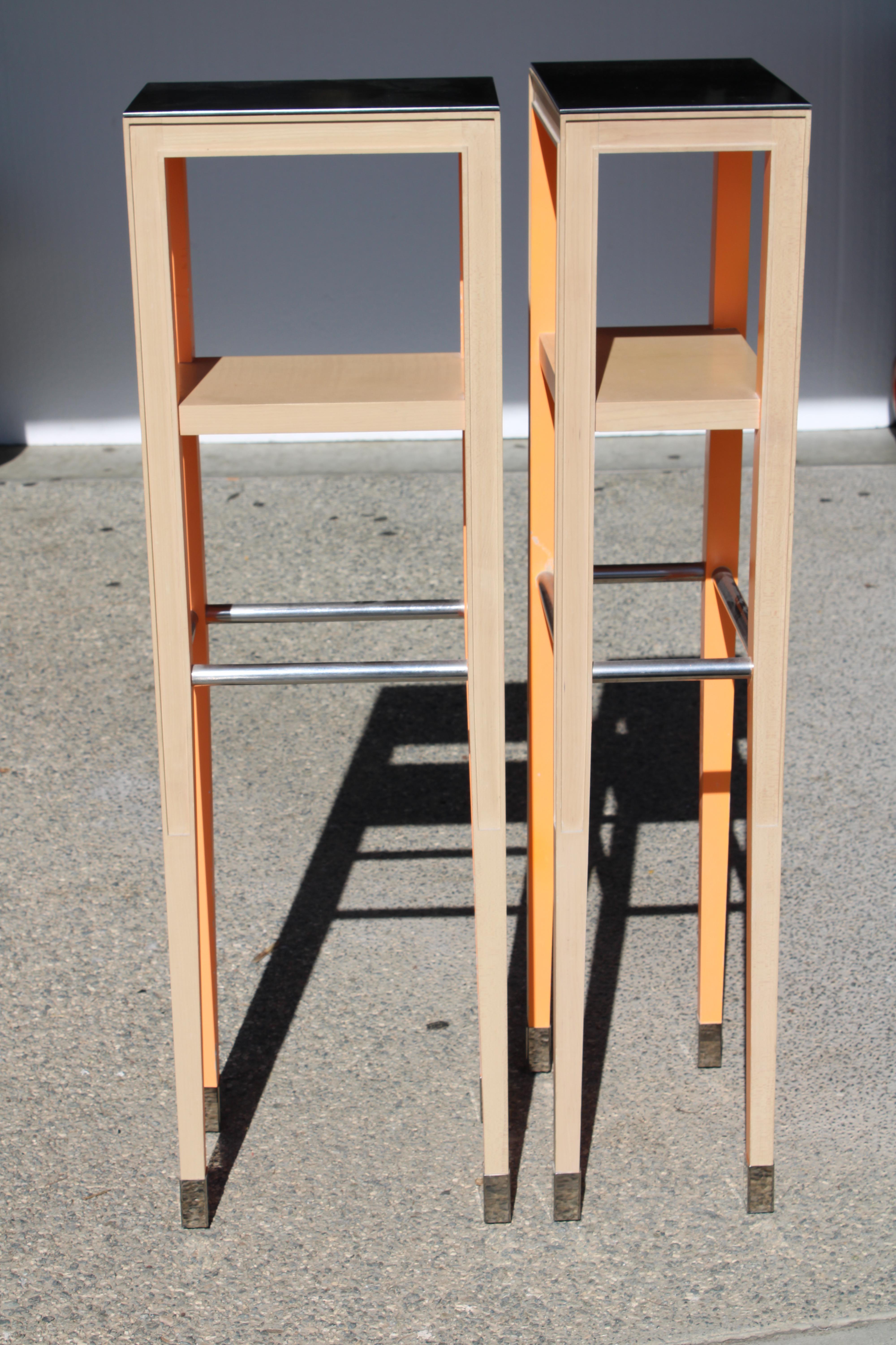 American Pair of Pedestals by Philippe Starck for the Clift Hotel, San Francisco, CA. For Sale