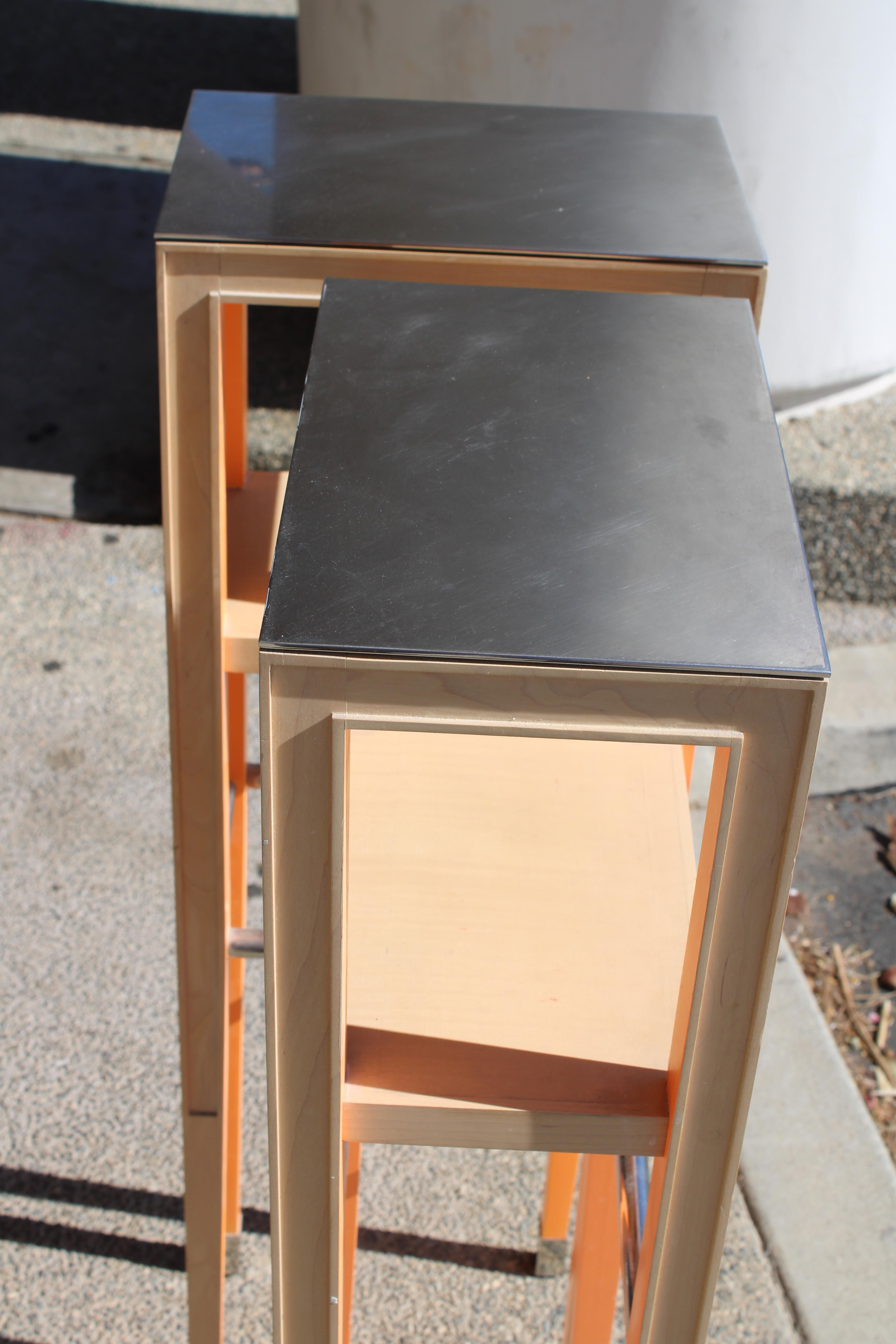Pair of Pedestals by Philippe Starck for the Clift Hotel, San Francisco, CA. For Sale 3