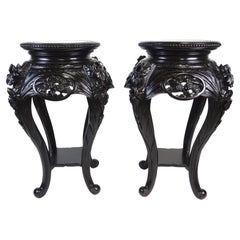 Pair of pedestals - vase holders of Chinese manufacture, early 20th century